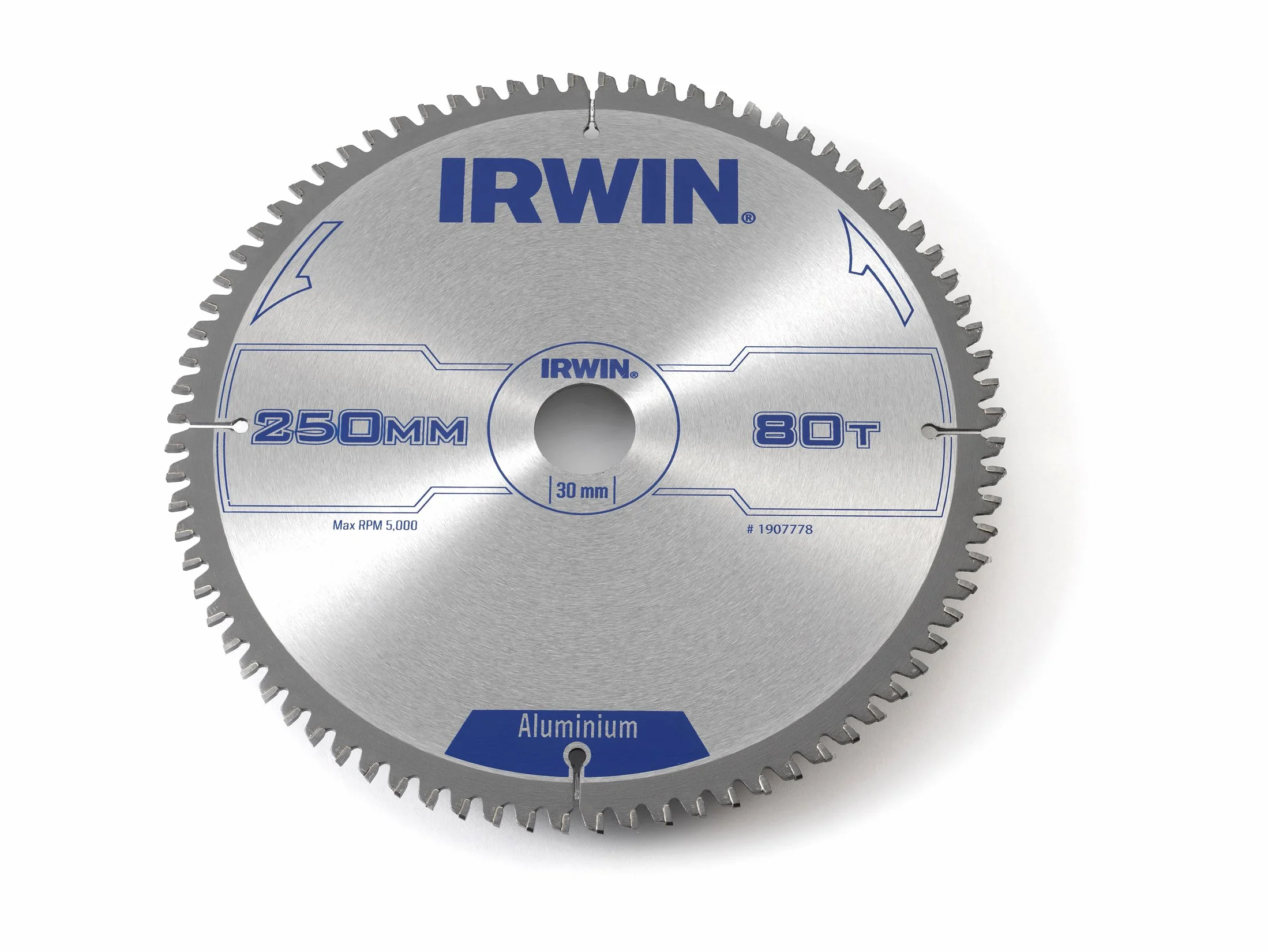 IRWIN IRW1907778 250 x 30 mm 80 zębów profesjonalne ostrze do piły tarczowej - aluminium