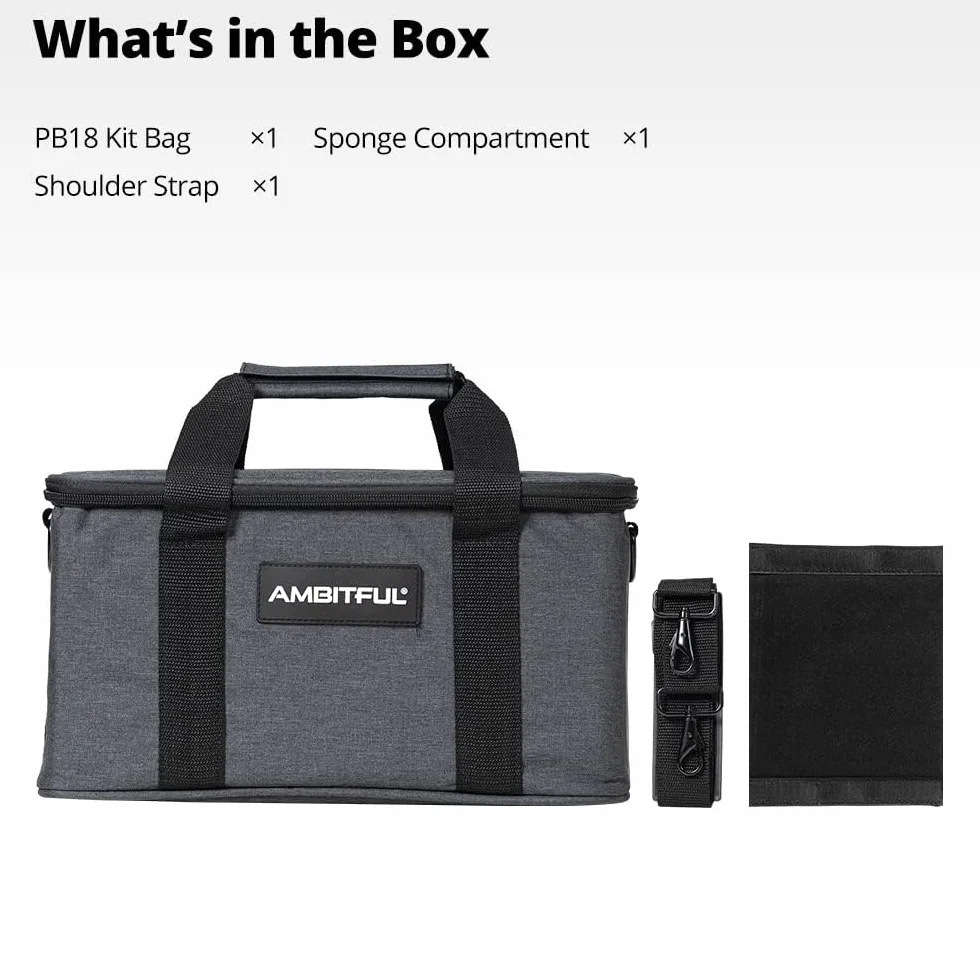 AMBITFUL Torba transportowa, czarny, AMBITFUL PB18, Walizka