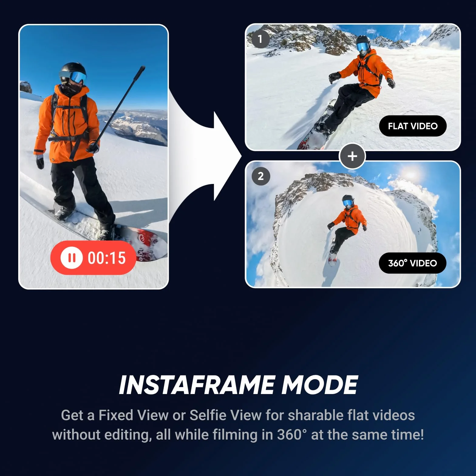 Insta360 X5 Must-Have-Bundle - wodoszczelna kamera 8K 360°, wiodąca przy słabym świetle, niewidoczny efekt selfie, wytrzymałe i wymienne soczewki, akumulator 3 h, zintegrowana ochrona przed wiatrem