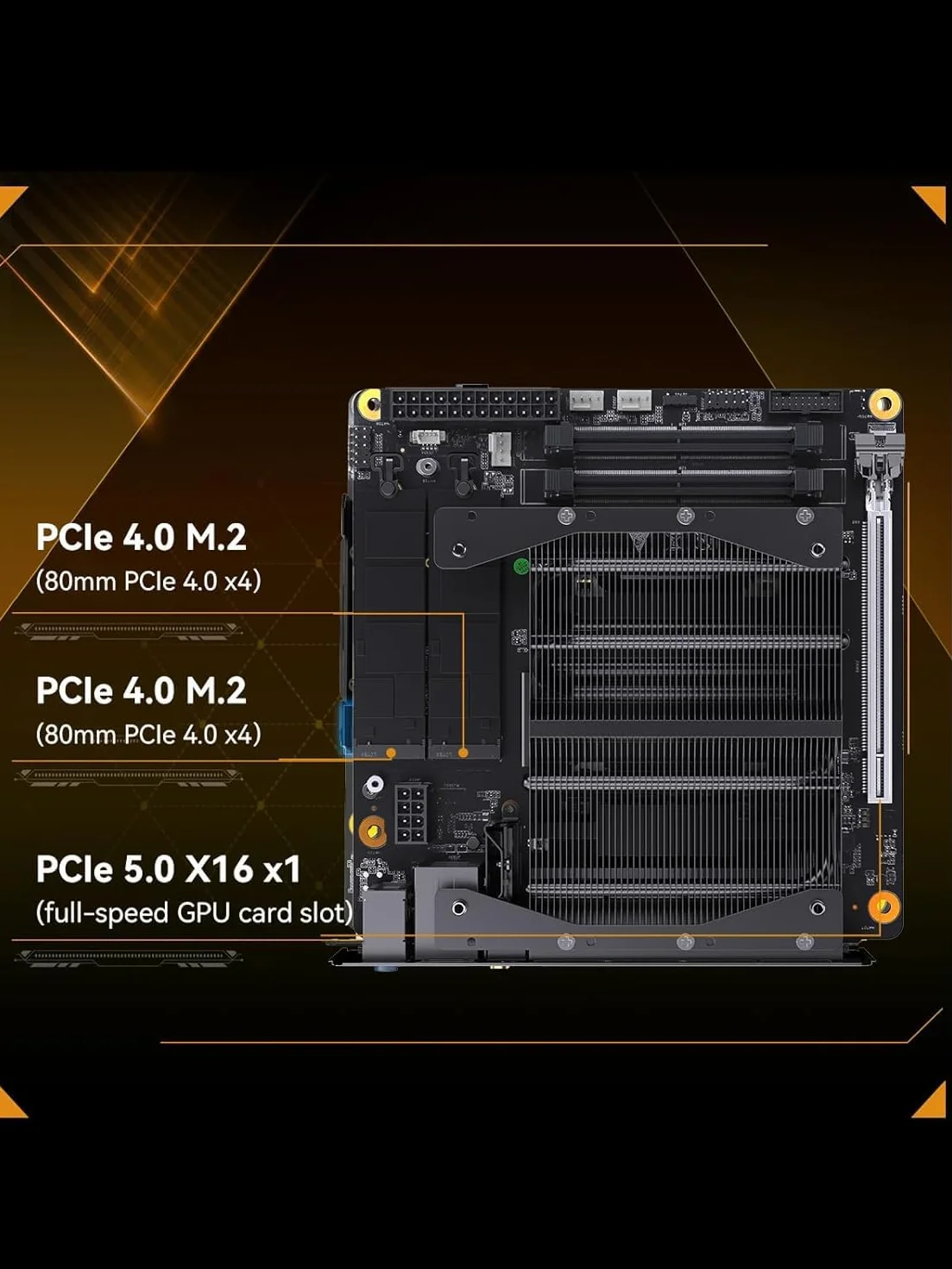 MINISFORUM BD895i SE Mini-ITX moederbord, AMD Ryzen 9 8945HX (16 cores / 32 threads, tot 5,4 GHz), PCIe 5.0 x16 slot, dubbele M.2 PCIe 4.0, DDR5, HDMI/DP/USB-C, RJ45 2,5 GbE, USB 3.2 Gen 2
