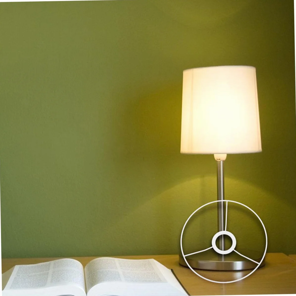 OSALADI 1para z Ramką Klosza Metalowa Konstrukcja Do Lamp Sufitowych i Stołowych Okrągła Elegancki Design Łatwa Instalacja Idealna Do Różnych Przestrzeni