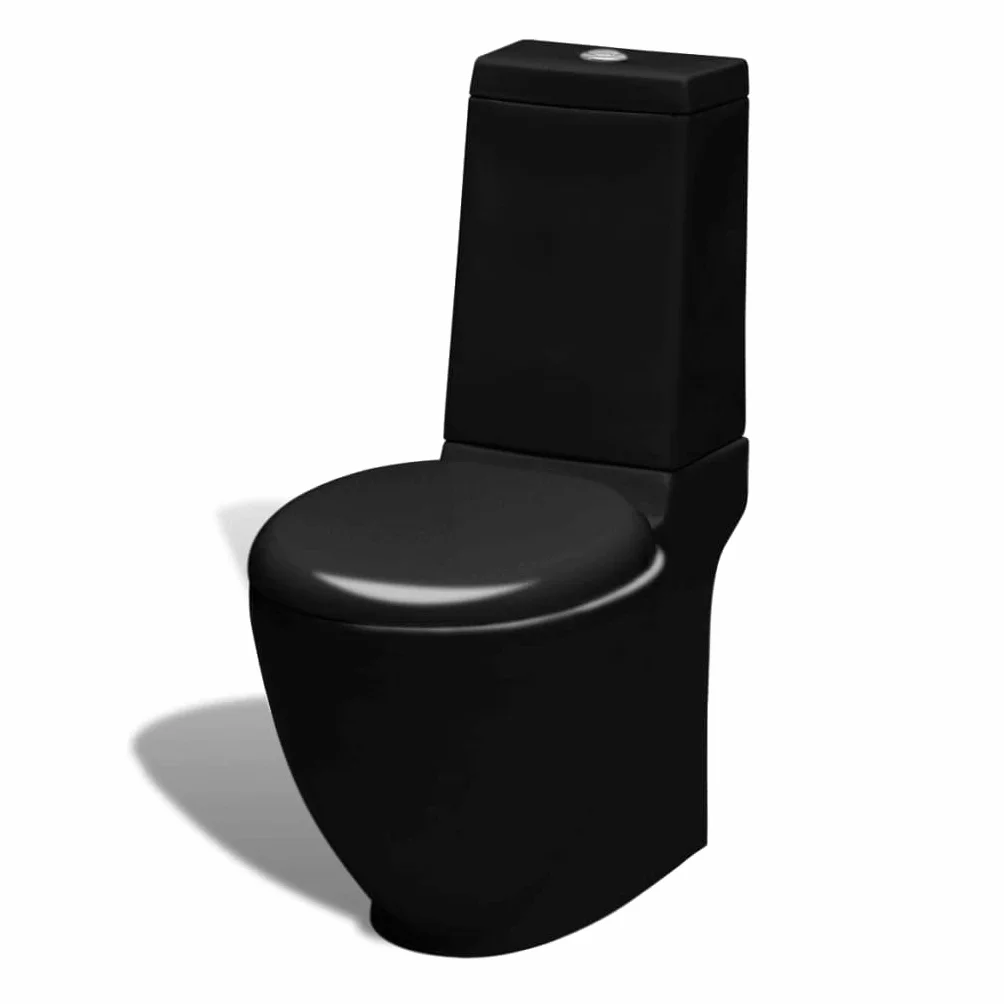 Sprzęt wodno-kanalizacyjny, armatura, toalety i bidety, stojak toaleta i bidet zestaw czarny ceramiczny