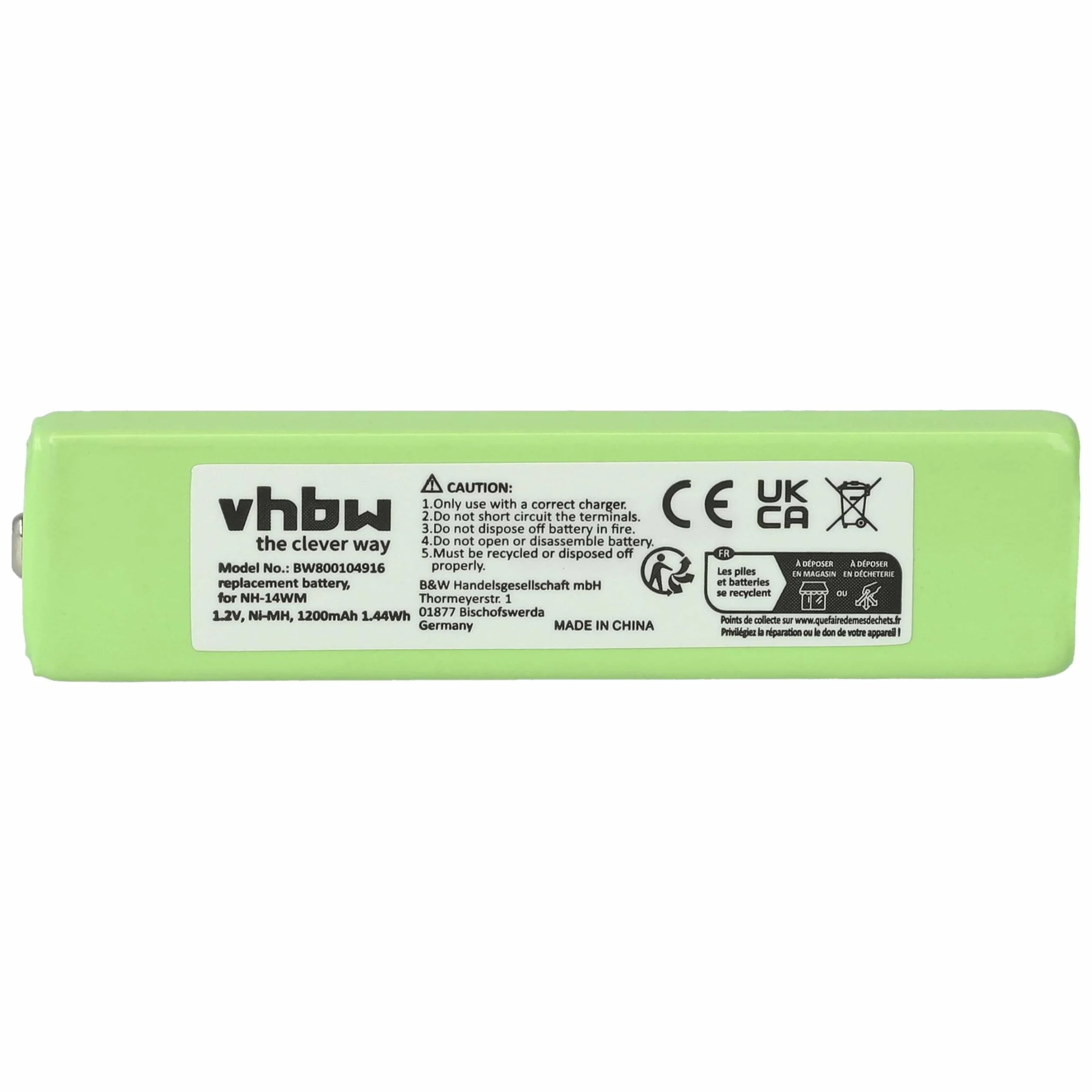 vhbw bateria kompatybilna z Sony MZ-N710 MZ-N810 MZ-N910 1200 mAh 1,2 V NiMH