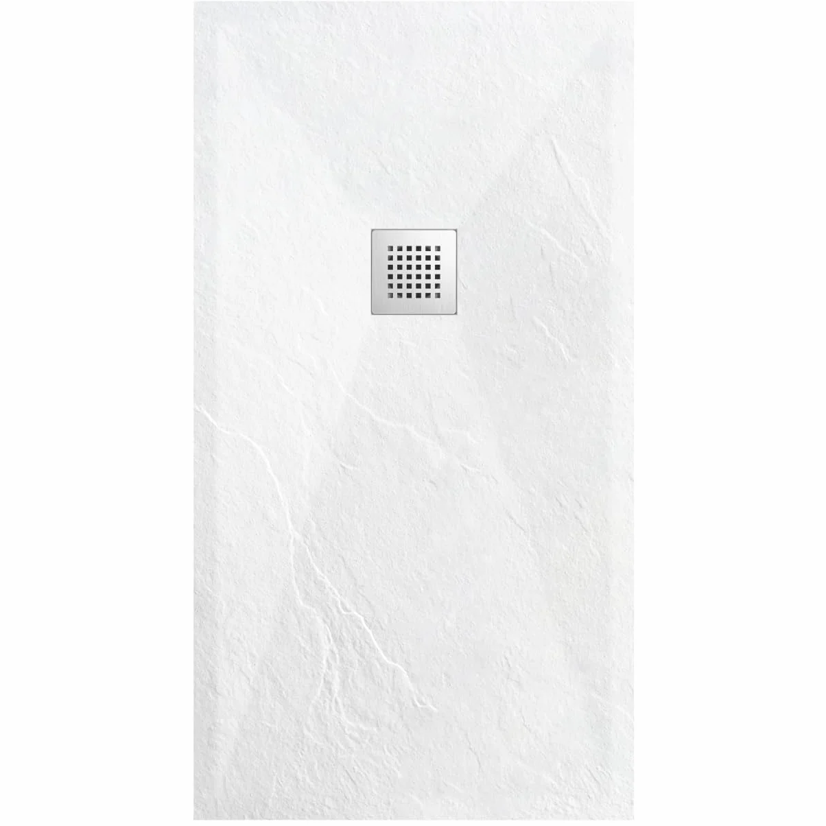 Brodzik prysznicowy kompozytowy, antypoślizgowa i antybakteryjna struktura, z niskim progiem,"F" Biały 80x120x2,5 cm Stone Tray