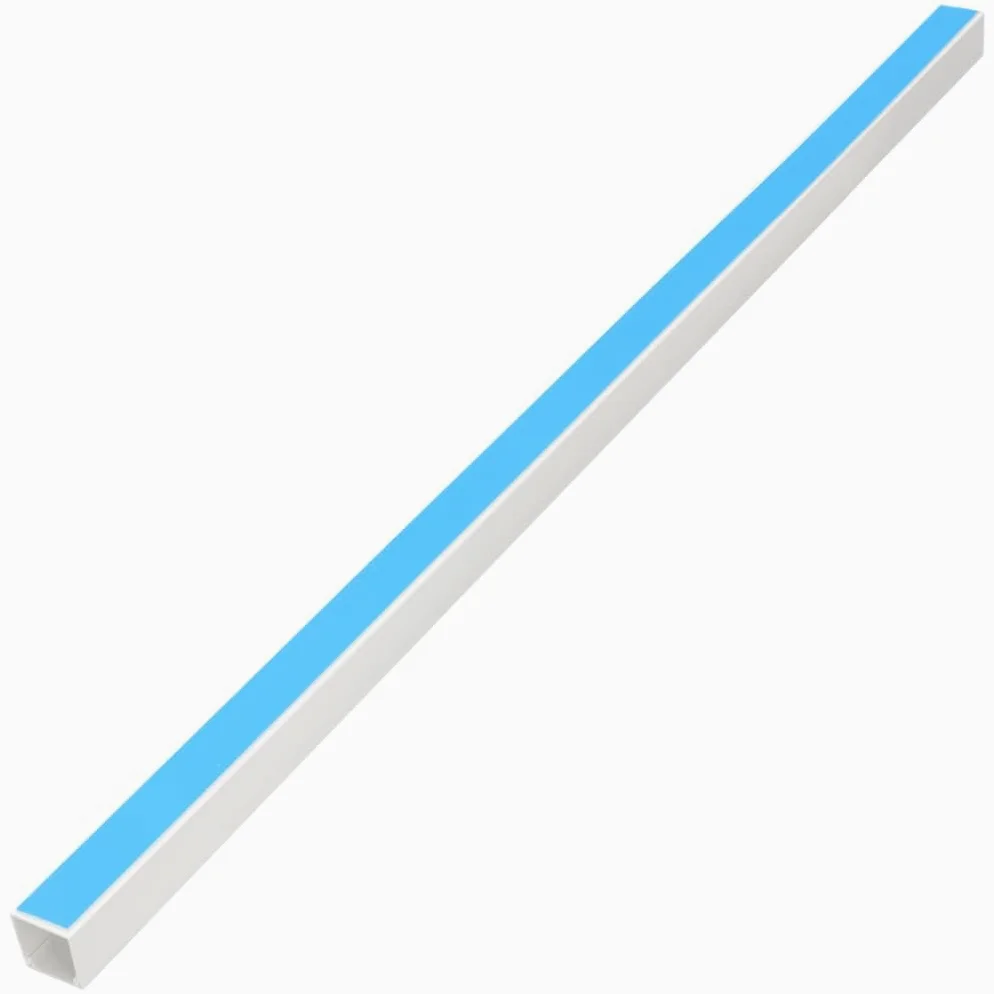 Samoprzylepna rura instalacyjna z PCW, 40 x 25 mm, 30 m, ochrona kabla, kanał do zarządzania kablami na podłodze, stole, w biurze, domu, biała