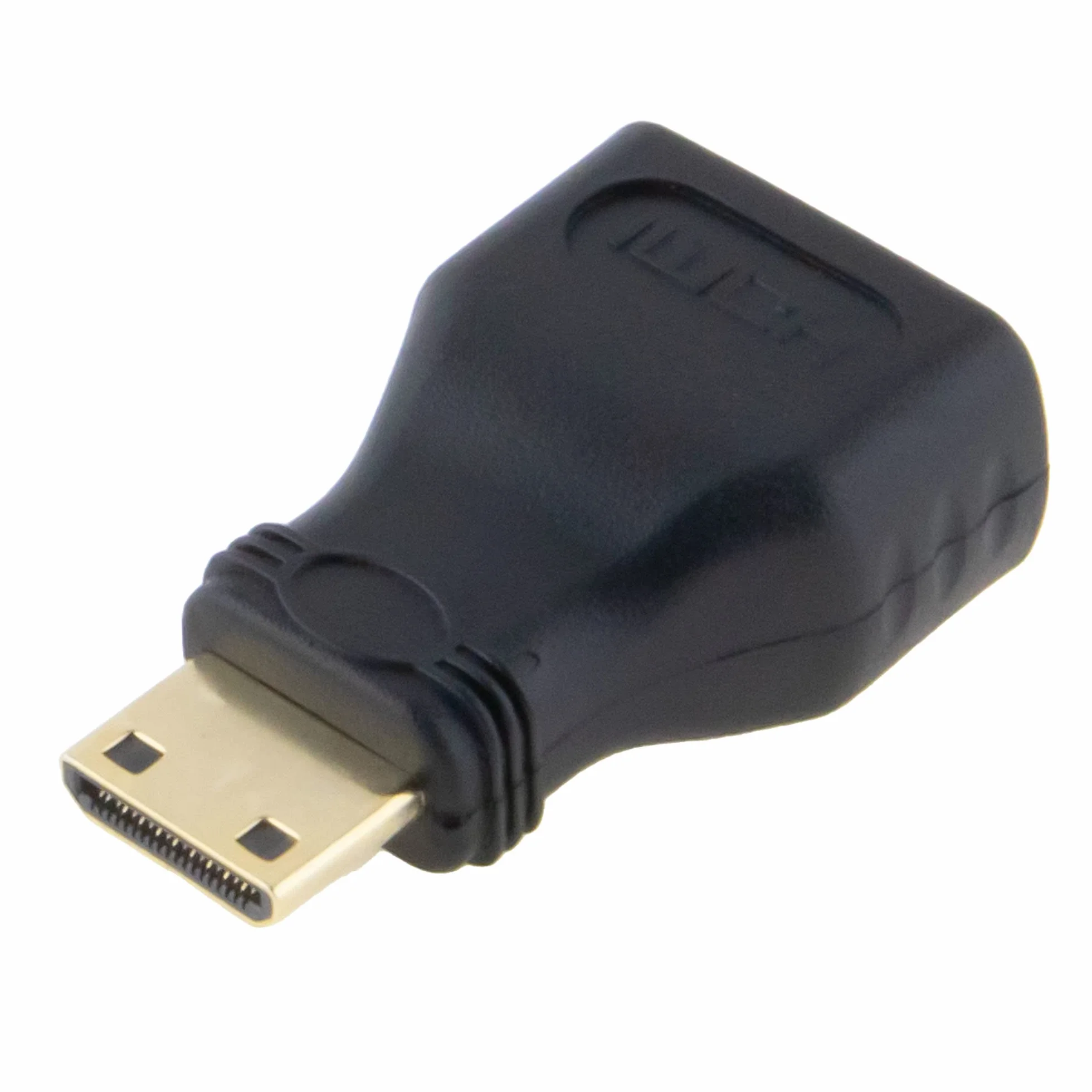 SeKi Adapter HDMI A gniazdo na mini HDMI typ C męska pozłacane złącza czarny