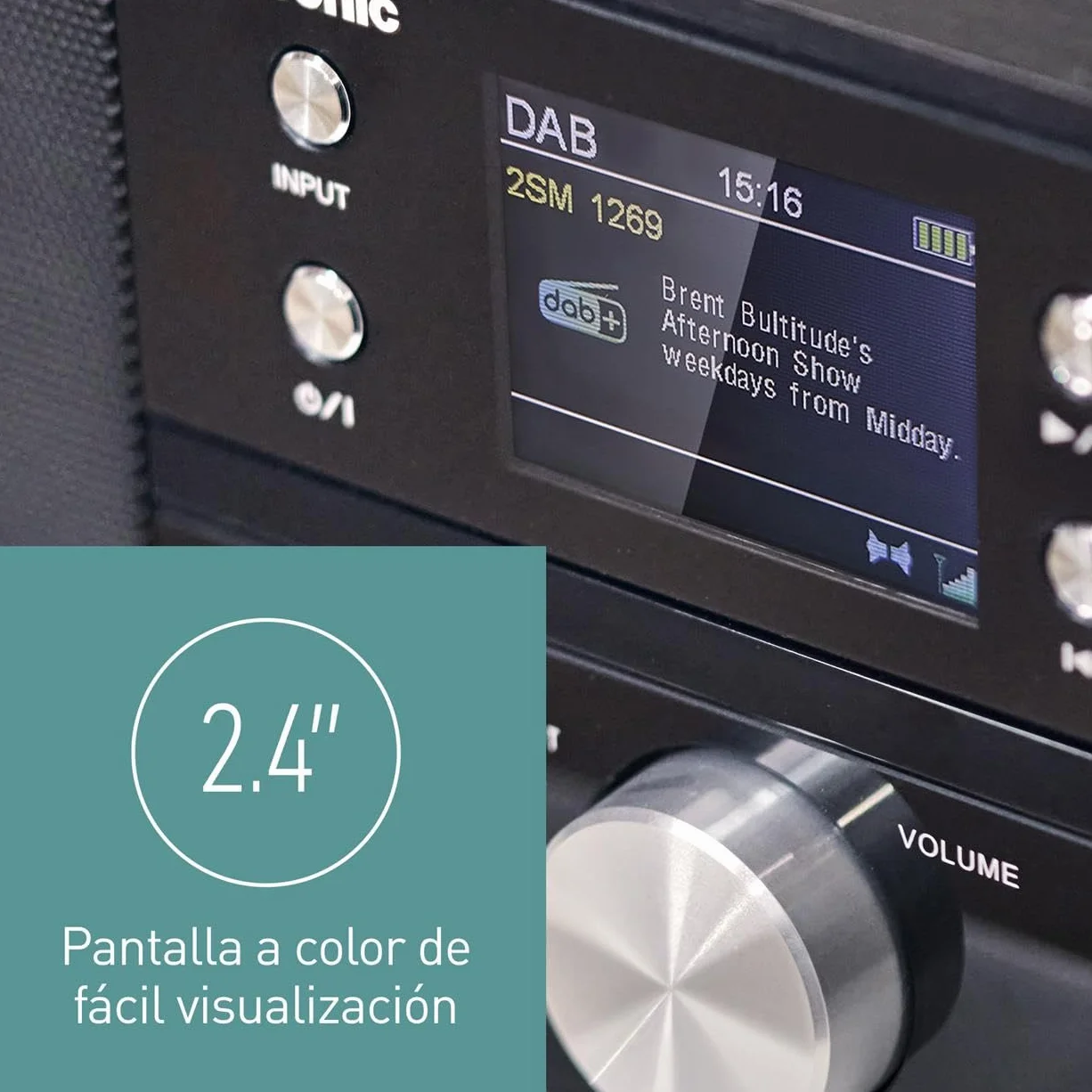 Panasonic SC-DM202 uniwersalny system stereo z odtwarzaczem CD DAB+ FM Bluetooth 24W czarny