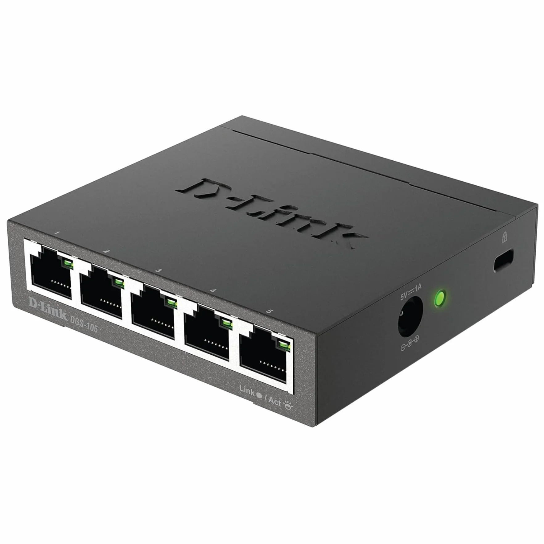 D-Link 5-Portowy Przełącznik Gigabit, Czarny