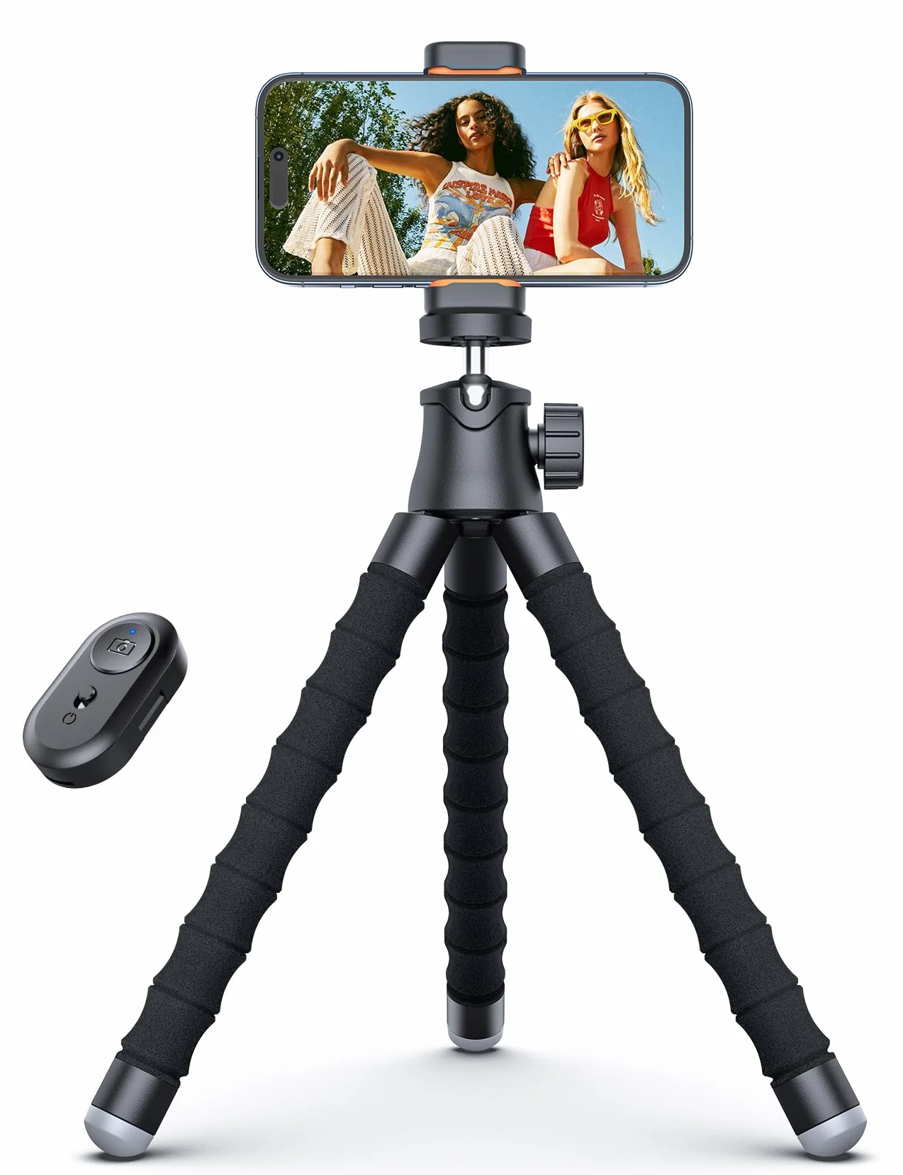 Przenośny statyw do telefonu 360° z pilotem do nagrywania wideo