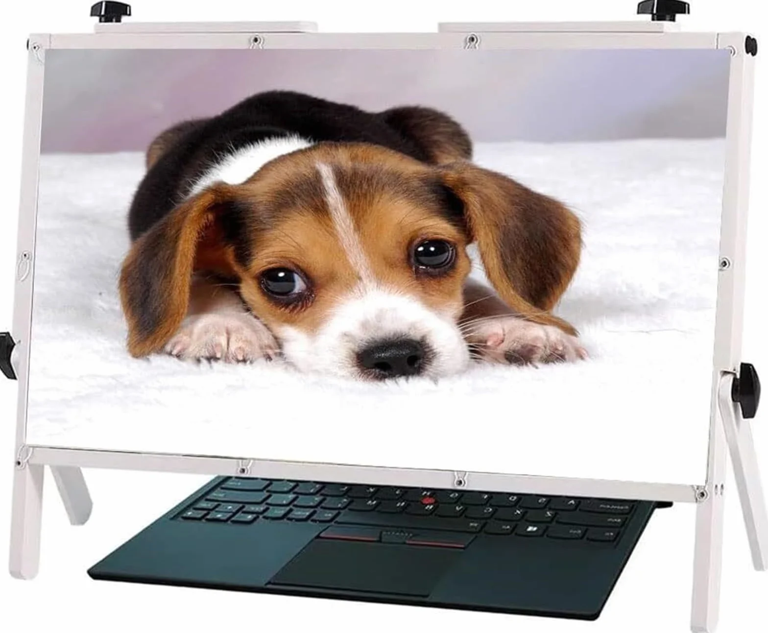 22 Cal lupa do ekranu laptopa składany komputer uchwyt na telefon do laptopa stojak fizyczne szkło powiększające, kompatybilne