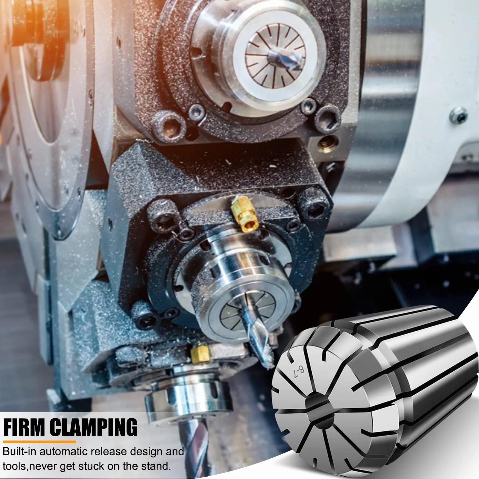 Collet Molla Clips Pinza, 2-20mm 19szt ER32 Precyzyjny zestaw tulei sprężynowych na CNC Grawerowanie uchwytu roboczego Frezowanie