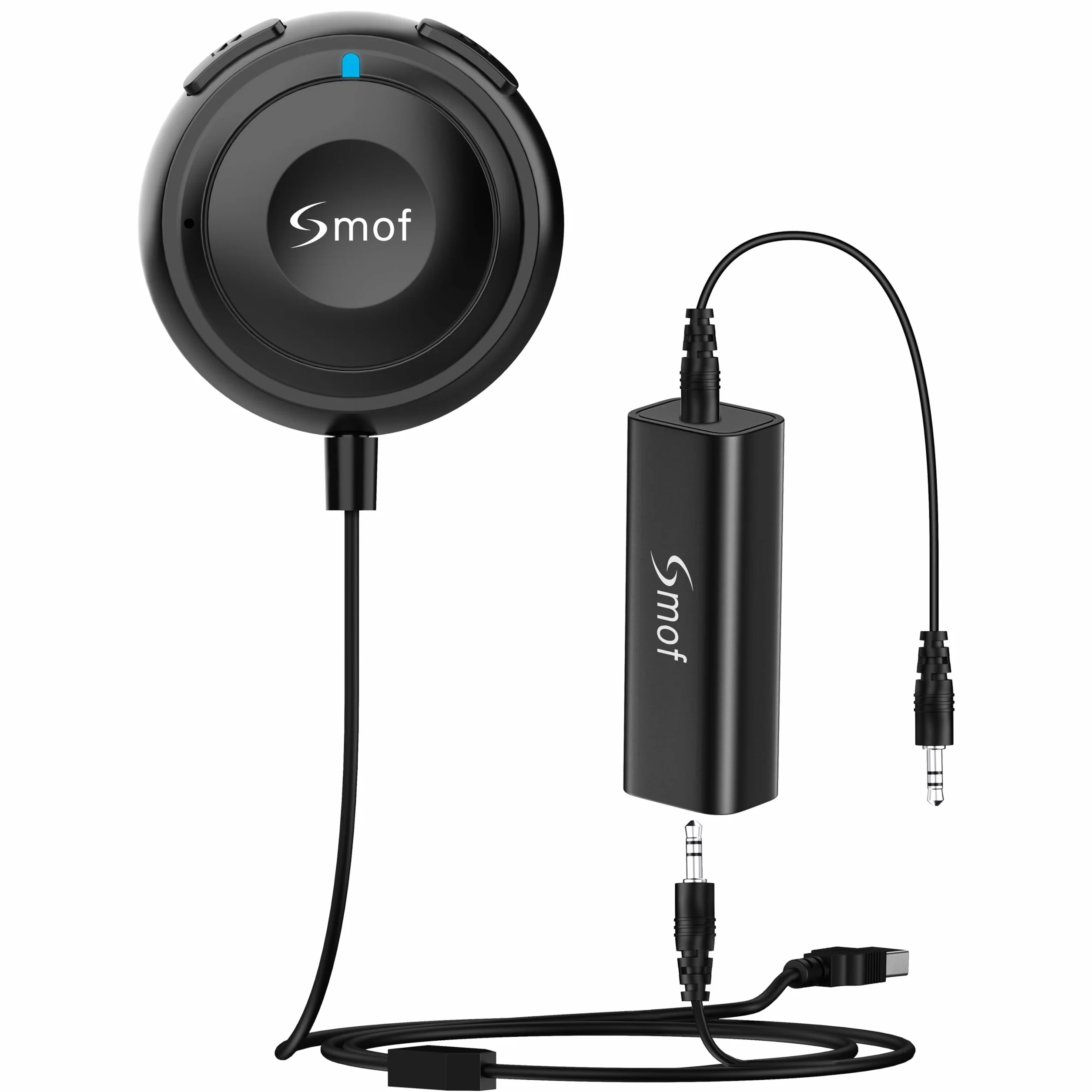 Adapter Bluetooth do samochodu z izolatorem szumów, bezprzewodowy odbiornik AUX