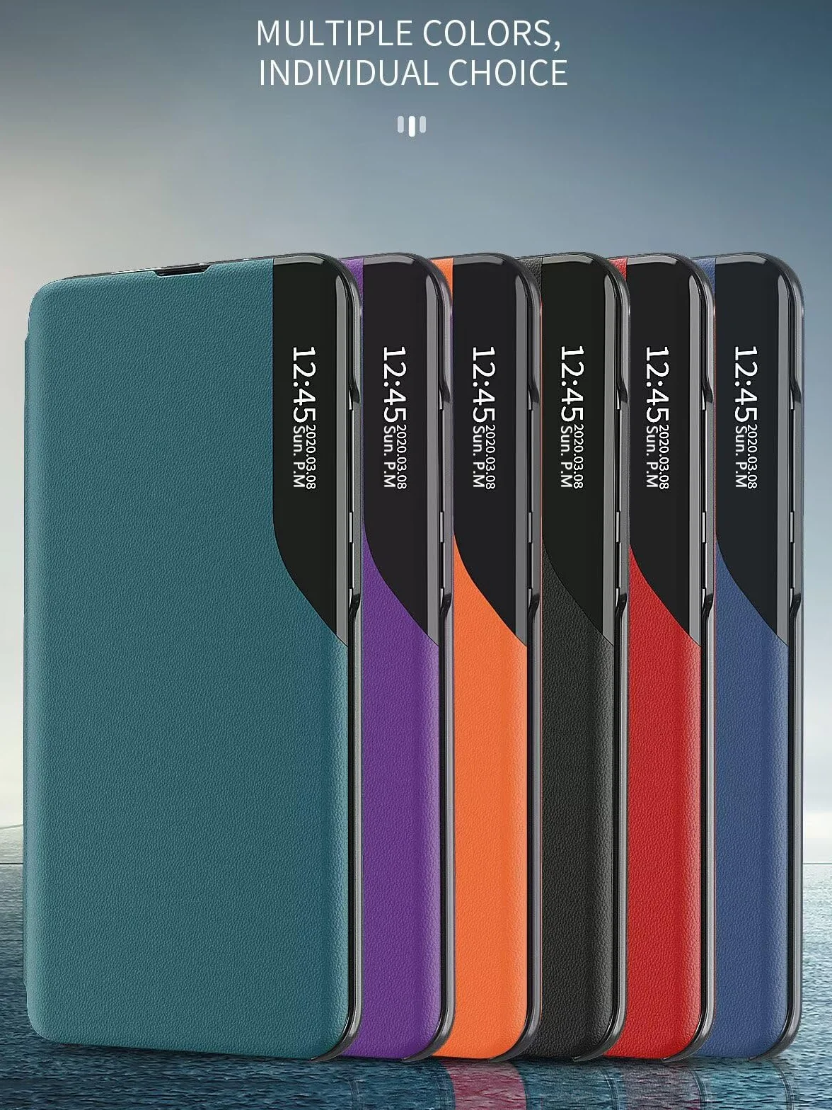 EASSGU Skórzane etui do Redmi Note 14 Pro + 5G / Redmi Note 14 ProPlus 5G (6,67" cala), z klapką, ze skóry PU, etui na telefon komórkowy, odporne na zarysowania, uderzenia, czerwone