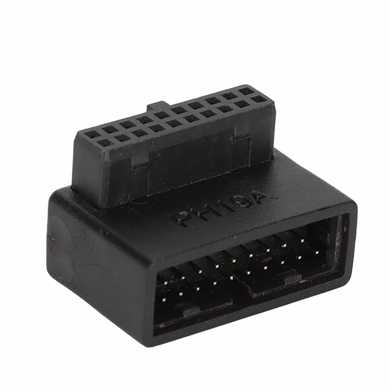 ASHATA USB 3.0 19/20Pin wtyczka 90 stopni przedłużacz do płyty głównej PH19A