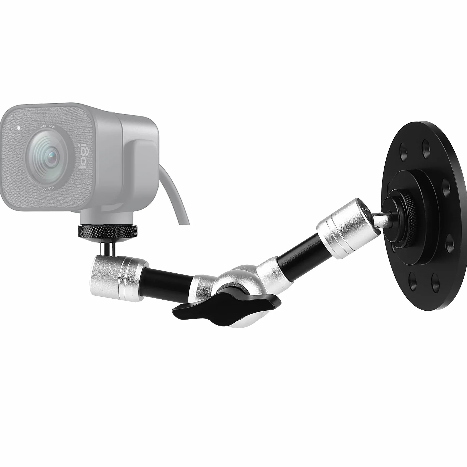 Uchwyt ścienny do kamery internetowej, uchwyt na ramię kompatybilny z kamerą internetową Logitech C920s StreamCam Brio C925e C922x C930e C930 C920 C615-18 cm długość