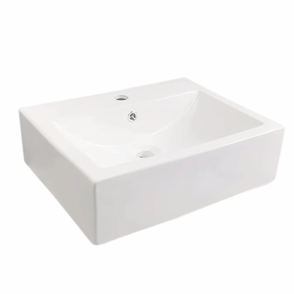 Umywalka Nablatowa Łazienkowa Prosta Umywalka Ceramiczna Nablatowa Łazienka Biała Nowoczesna Prostokątna Umywalka Ceramiczna Kwadratowa Umywalka Ceramiczna Umywalki Łazienkowe