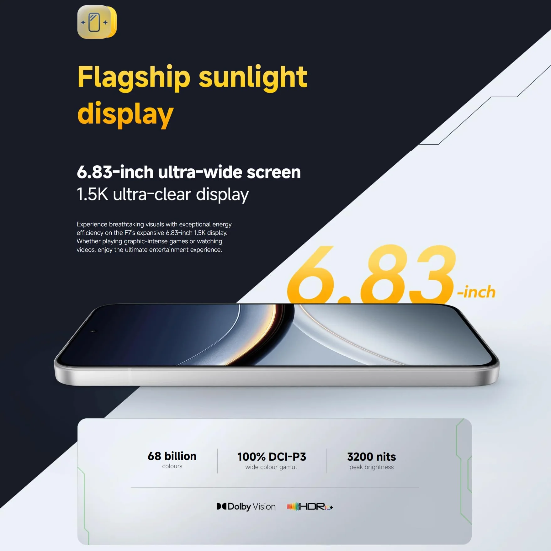 Xiaomi POCO F7 smartfon 12+512 GB 50 MP OIS AMOLED 6,83" 1,5K 120 Hz Snapdragon 8s Gen 4 Hypercharge 90 W biały