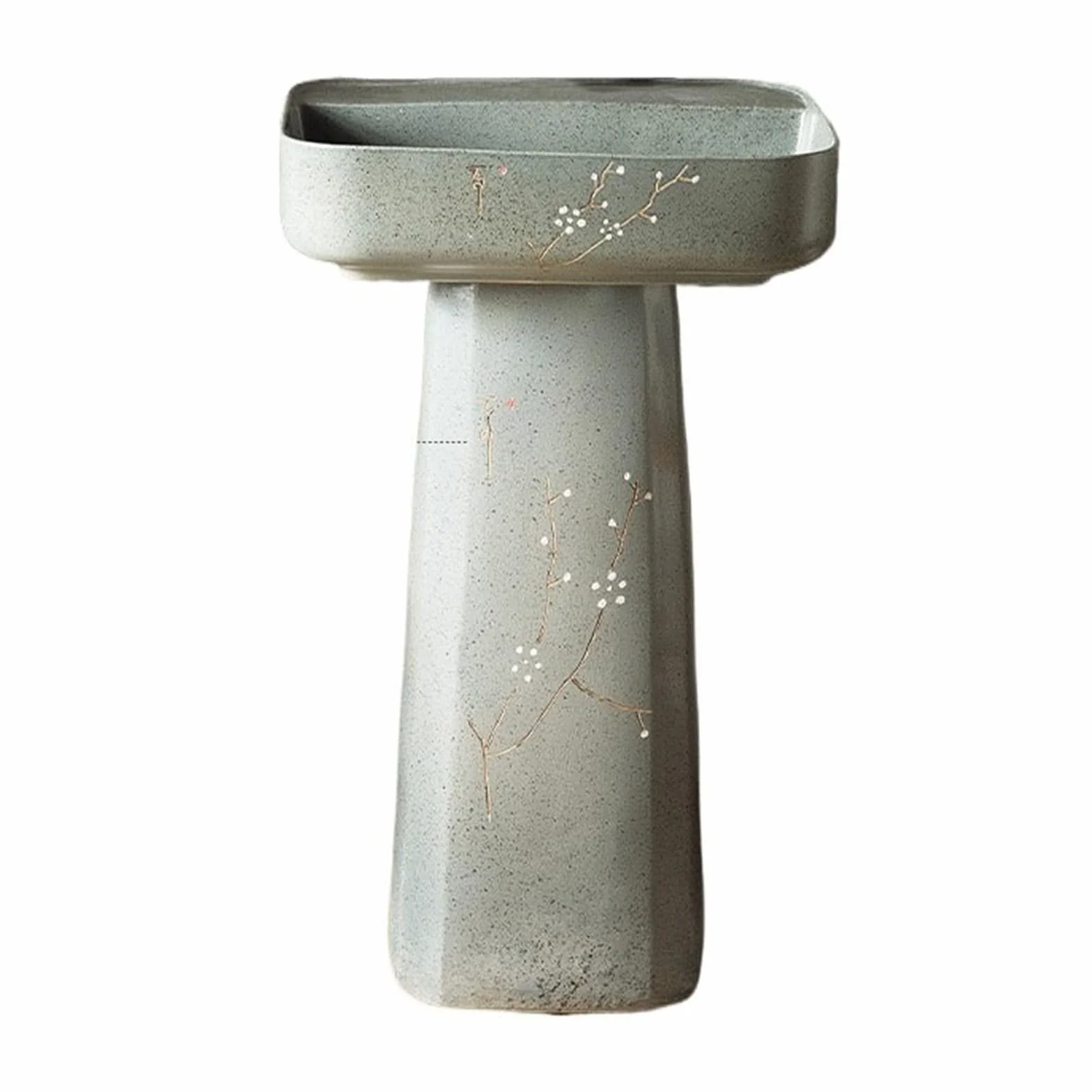 Chińska Umywalka Ceramiczna, Dwuczęściowa, Stojąca, Ogrodowa, Nablatowa, Artystyczna,D-One Size