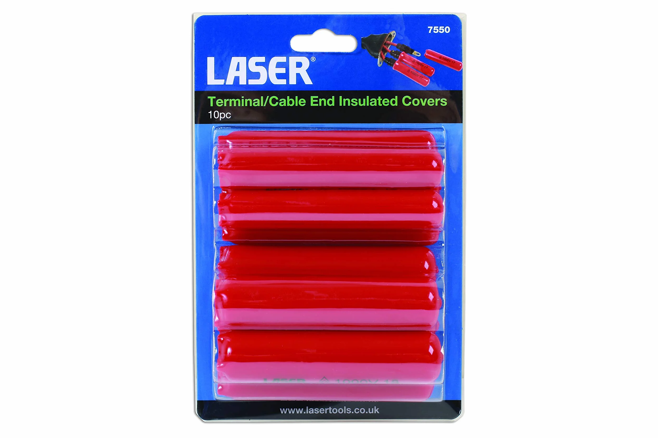 Narzędzia laserowe 7550 izolowane końcówki zacisków/kabli 10 szt.