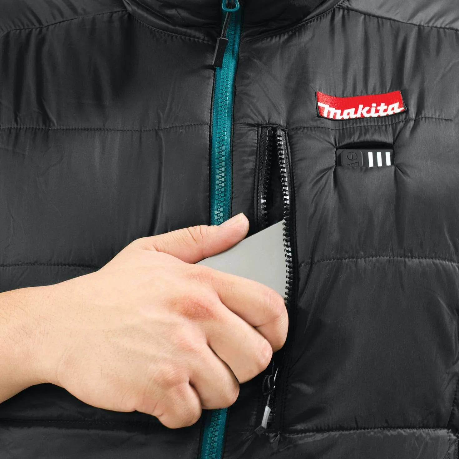 Makita DCV202Z2XL Podgrzewana kamizelka litowo-jonowa LXT 14,4 V do 18 V — brak baterii i ładowarki, XXL