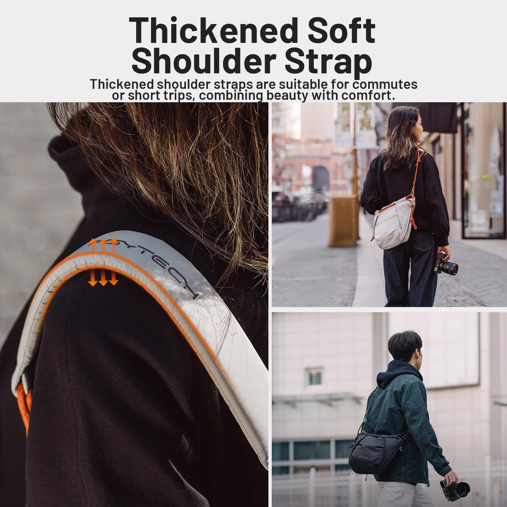 PGYTECH OneGo Rope Strap torba na aparat – wielofunkcyjna torba na ramię dla fotografów miejskich, kompaktowa torba na zdjęcia, kompatybilna z aparatami Sony/Canon/Nikon/aparatami bezlusterkowymi