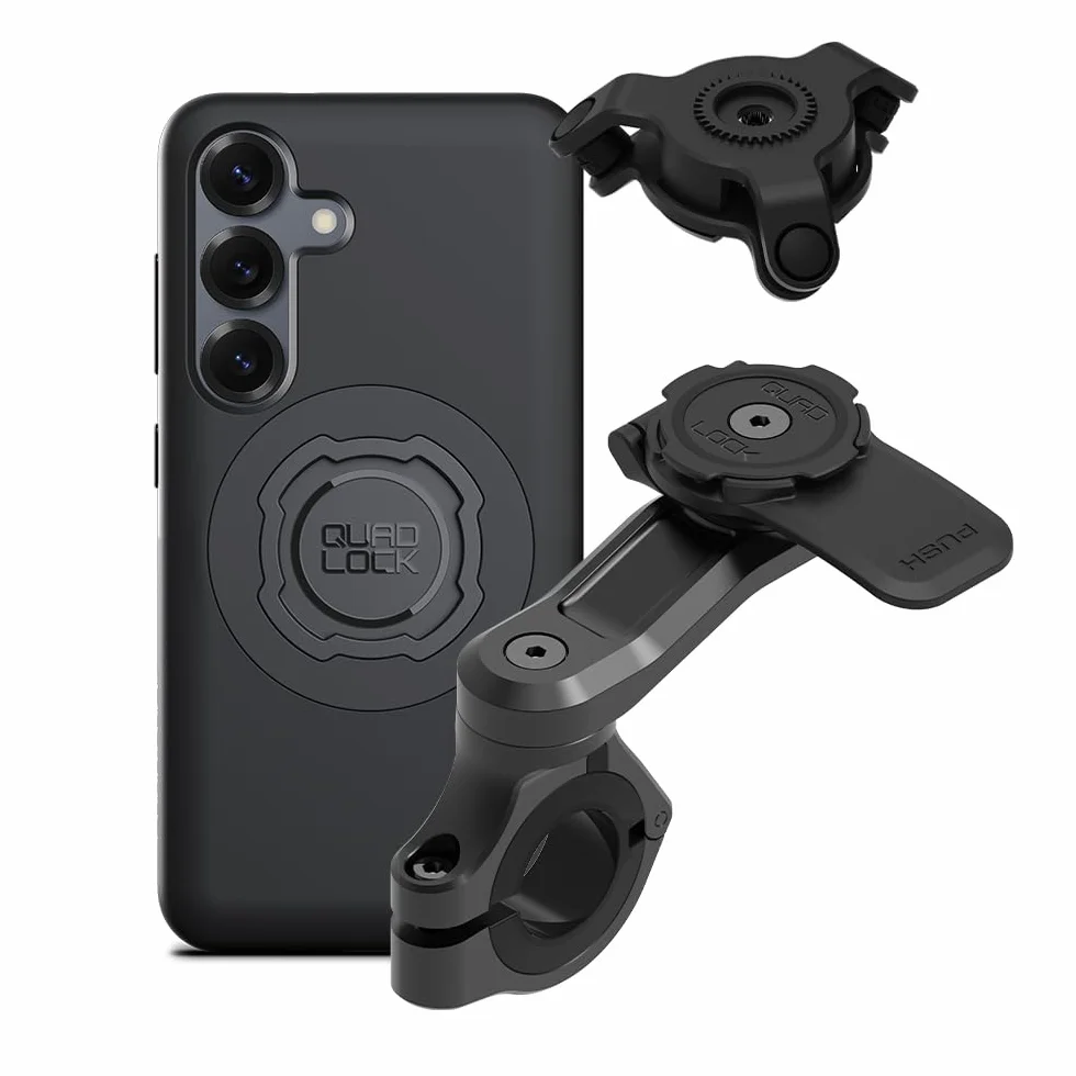 Quad Lock Uchwyt Telefonu Motocyklowy PRO Zestaw z Amortyzatorem Drgań Galaxy S25 MAG Etui