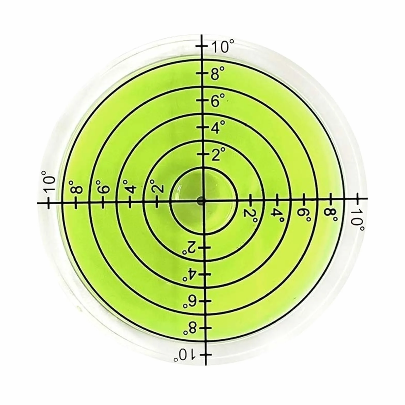 Okrągły poziomica 50x10mm, 5 sztuk, poziomica okrągła, poziomica, poziomica umysłowa | 5 sztuk 50 x 10 mm okrągły poziom bąbelkowy okrągły poziom niwelu bubl spirit leveler (12D-Green-out)