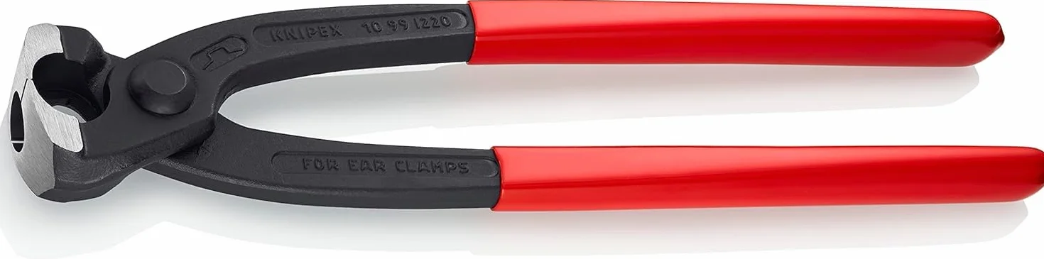 KNIPEX Szczypce do obejm z uchem w opakowaniu z zawieszką z tworzywa sztucznego, powlekane 220 mm, 10 99 I220 SB