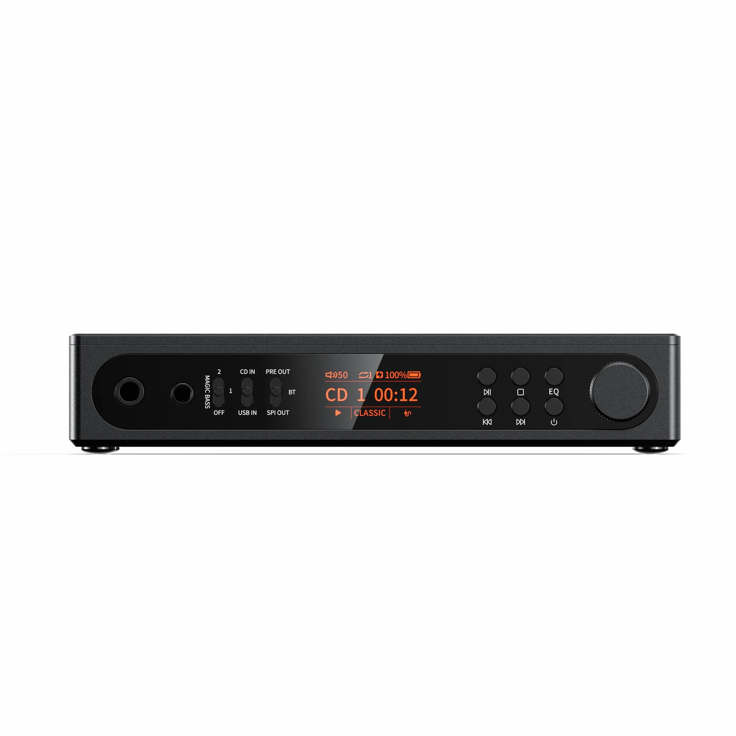 FiiO DM15 przenośny odtwarzacz stereo CD z 24-bitowym DAC R2R, 1150mW, Bluetooth aptX, HiFi Audio