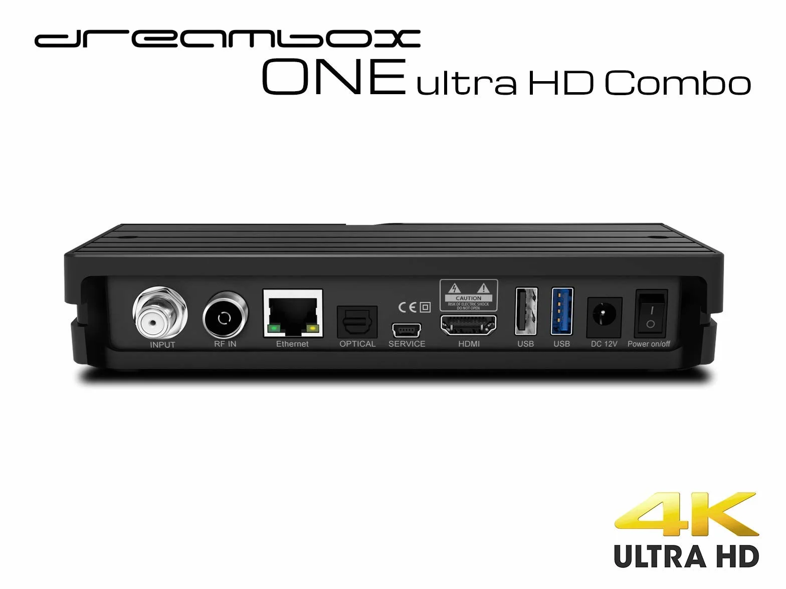 Dreambox One Combo Ultra HD 4K 2160p DVB-S2X DVB-C/T2 Tuner E2 Linux Dual WiFi H.265 HEVC