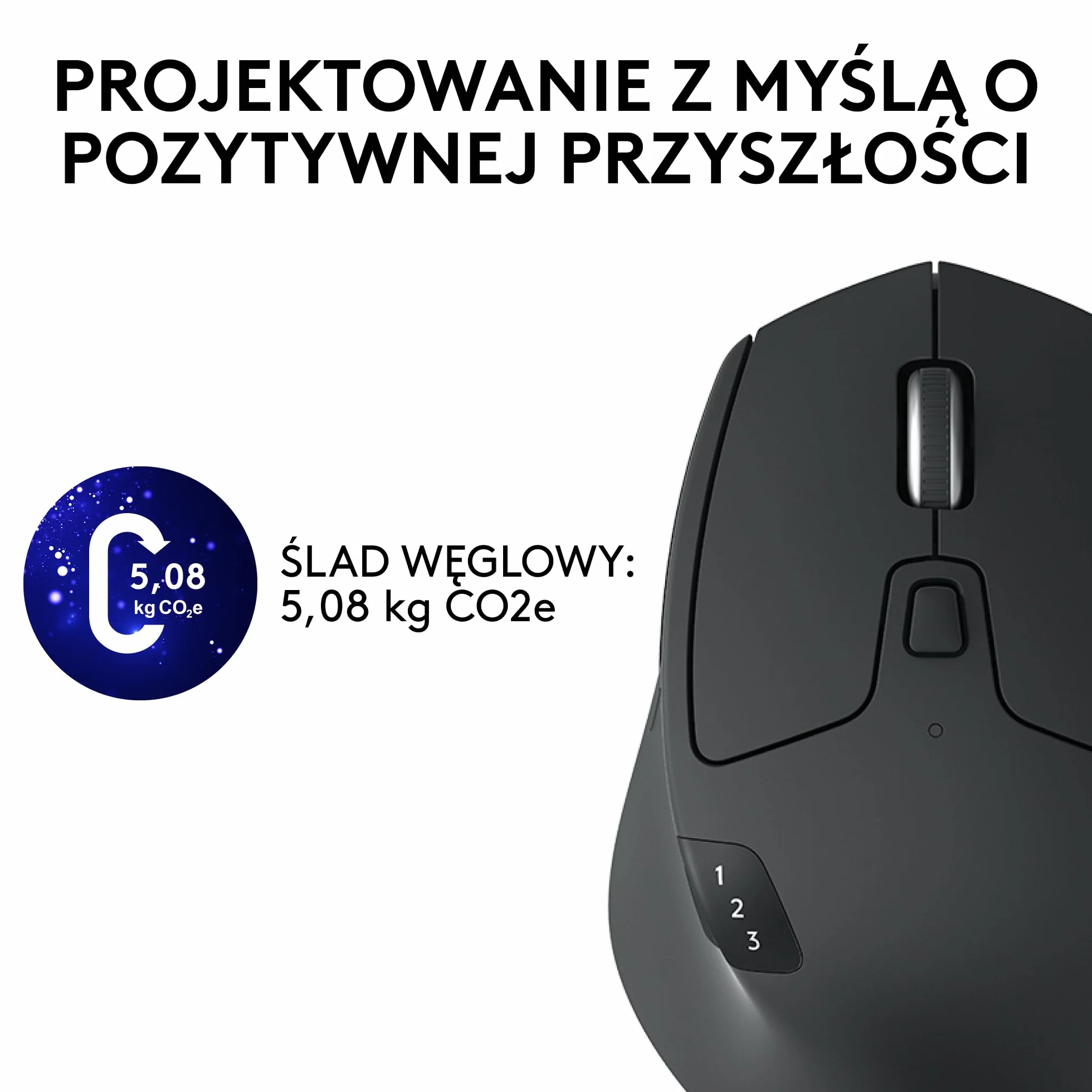Logitech M720 Triathlon, Mysz bezprzewodowa Multi-Device, Bluetooth, uniwersalny odbiornik USB, 1000 DPI, 6 programowalnych przycisków, bateria do 2 lat, laptop/PC/Mac/iPadOS - Szary