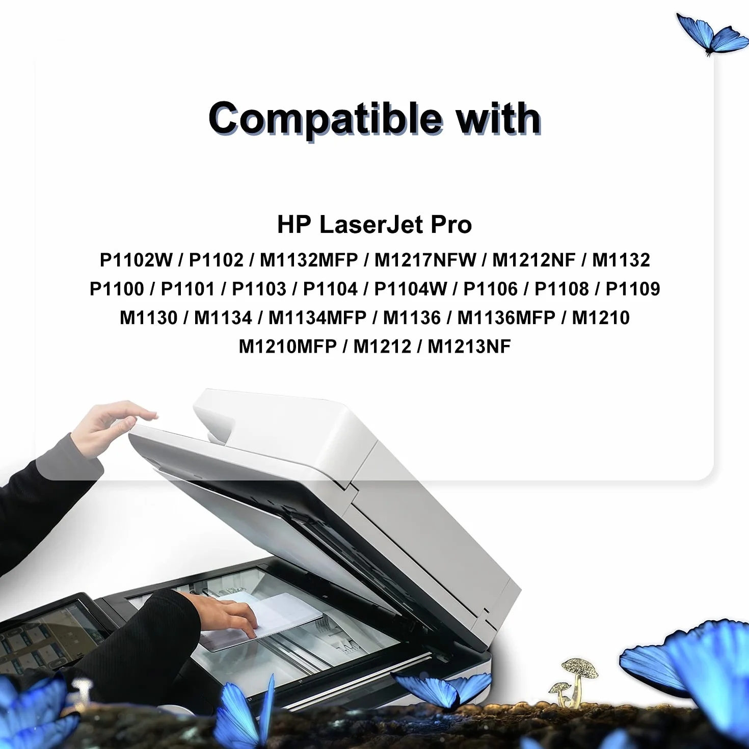 LOSMANN 1 x czarny toner kompatybilny z HP 85A CE285A do drukarek Laserjet Pro P1005, P1006, P1102W, P1102, M1132MFP, M1217NFW, M121NF, M1213NF, M1132, P1100, M1136, M12136. 0 12 M1. 130 M1134