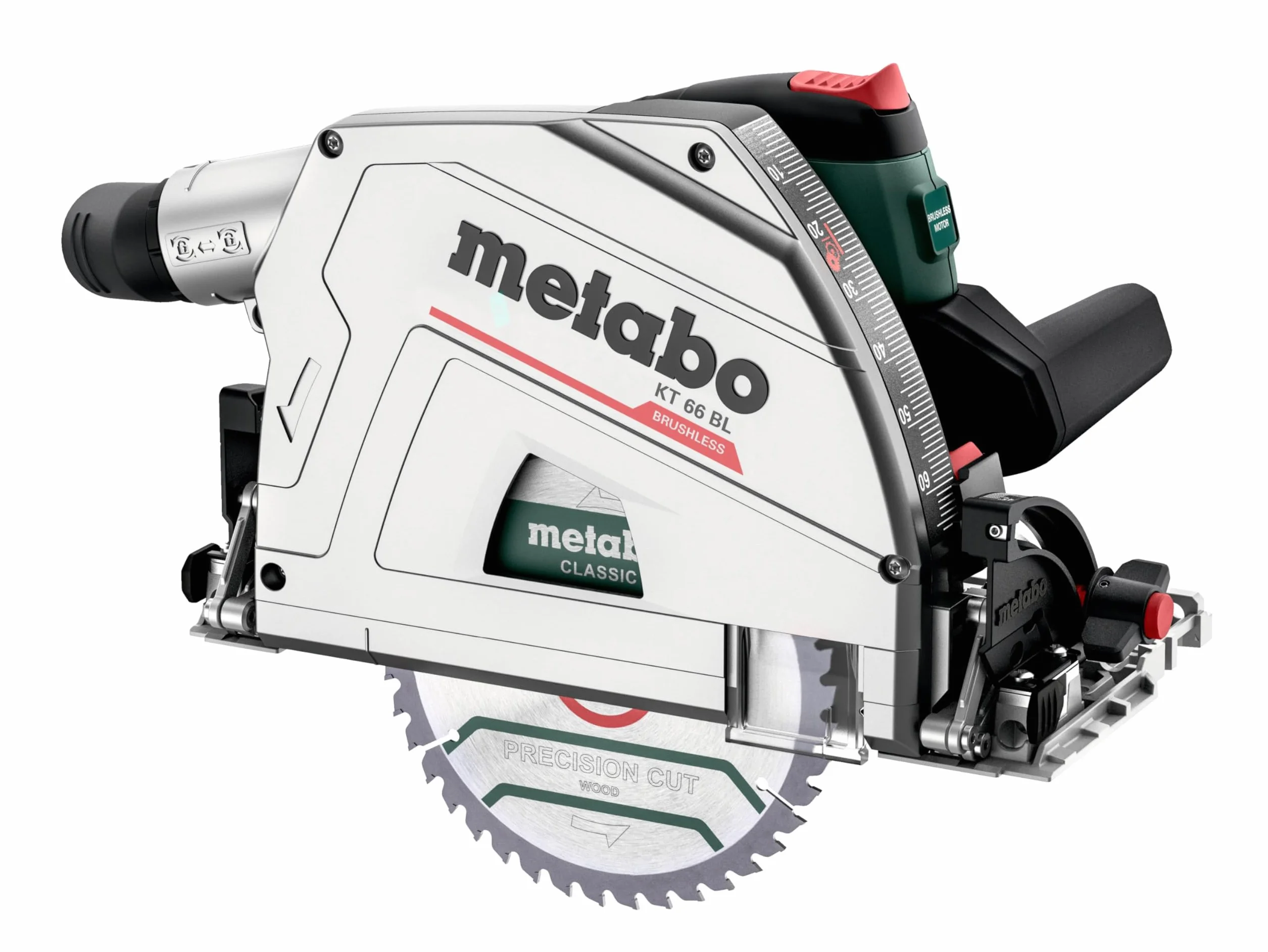 Metabo KS 66 BL ręczna piła tarczowa Metabox, z prowadnicą, z silnikiem bezszczotkowym, z hamulcem wybiegowym, piła tarczowa, piła tarczowa 691219000