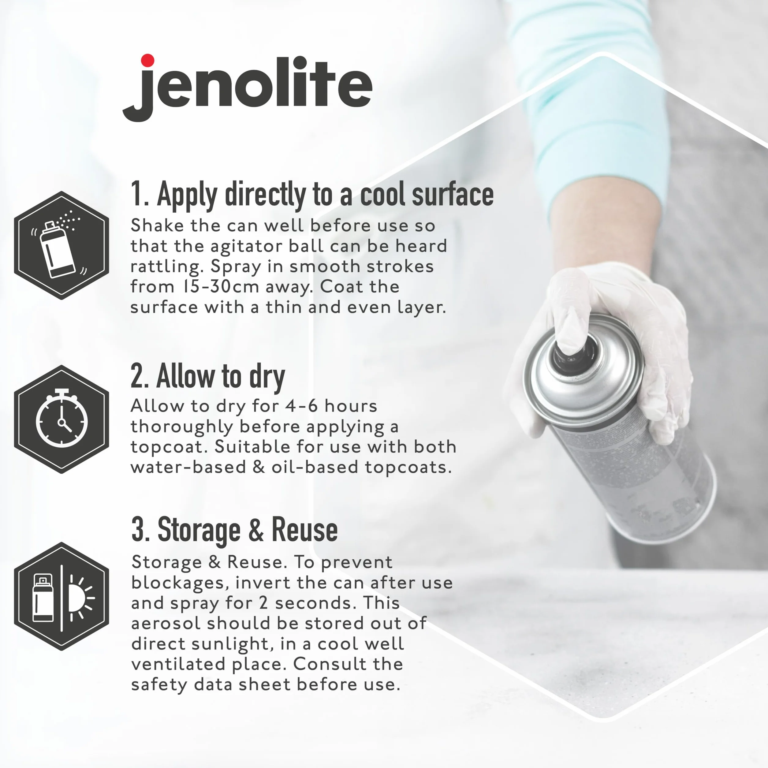 JENOLITE Antyrdzawny podkład aerozol - biały - 400 ml (wysoka wydajność ochrona przed rdzą i korozją)