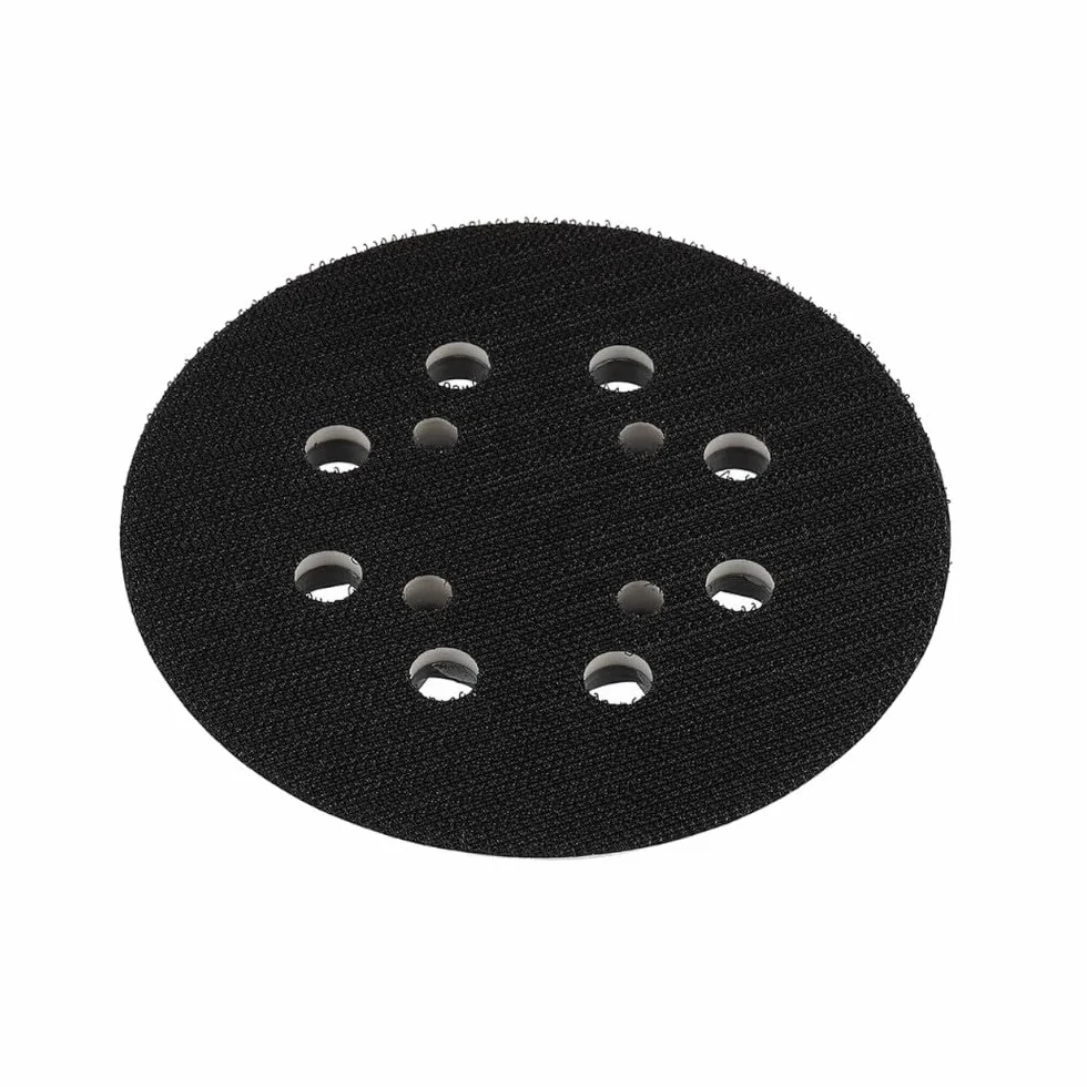 5 x Trade-Shop rzep 8+4-otworowy talerz szlifierski/talerz mocujący/talerz podporowy 125 mm, kompatybilny ze szlifierkami mimośrodowymi Bosch zamiennik 2 609 004 175