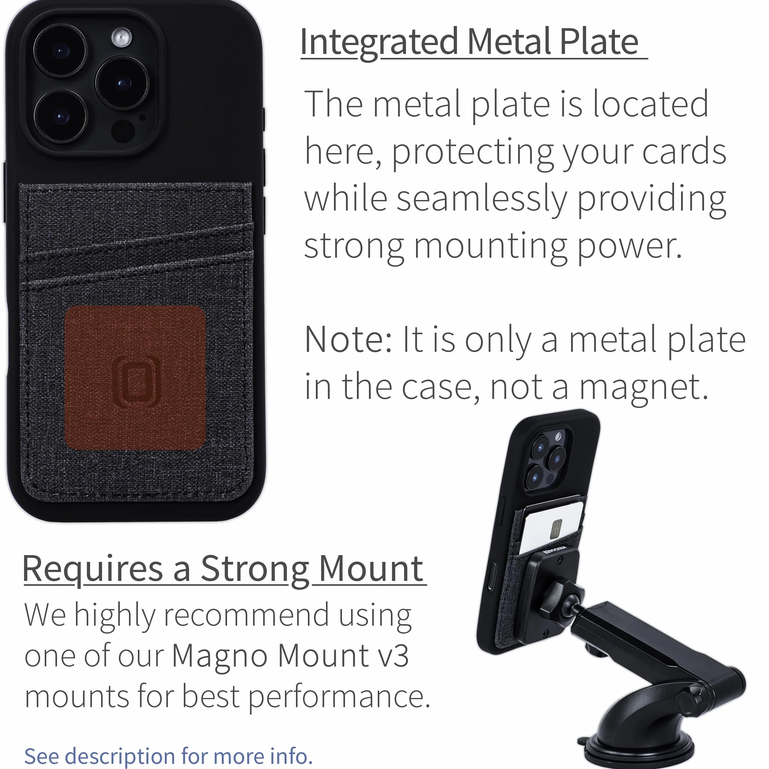 Dockem Etui iPhone 16 Pro Silikonowe z Magnetycznym Montażem i Portfelem 2 Kieszenie Czarny