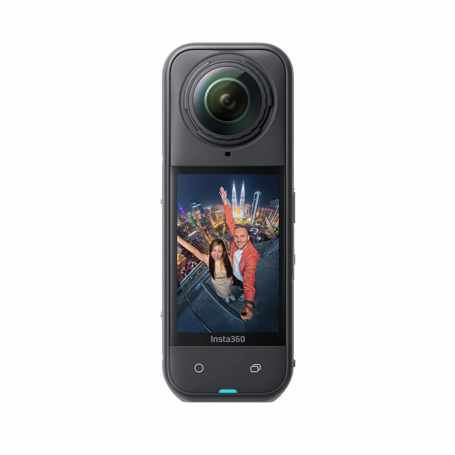 Insta360 X5 - Wodoodporna kamera sportowa 8K 360°, wiodące słabe światło, niewidoczny efekt selfie, wytrzymały i wymienny obiektyw, 3-godzinna bateria, wbudowana ochrona przed wiatrem, stabilizacja