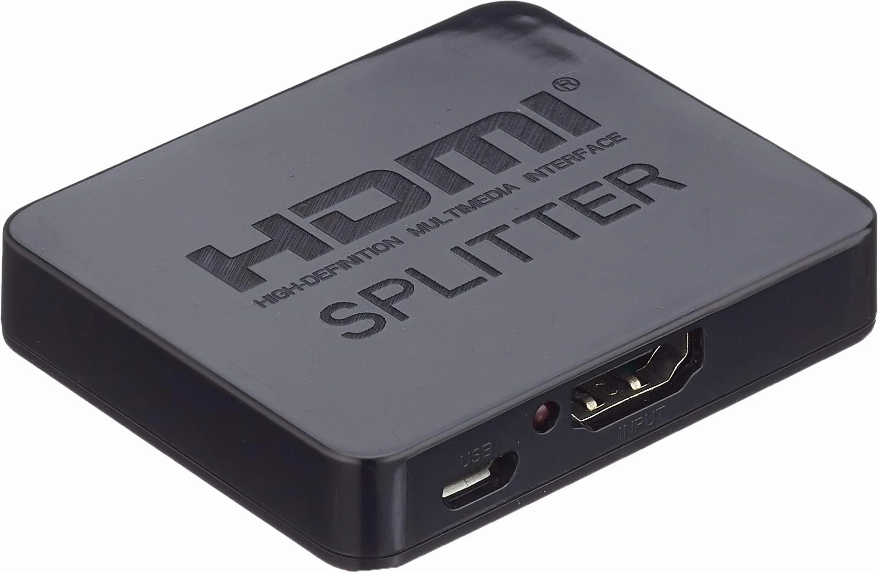 PremiumCord Rozdzielacz HDMI 4K 1-2 porty z zasilaczem USB 2160p UHD 1080p 60Hz 3D HDCP czarny