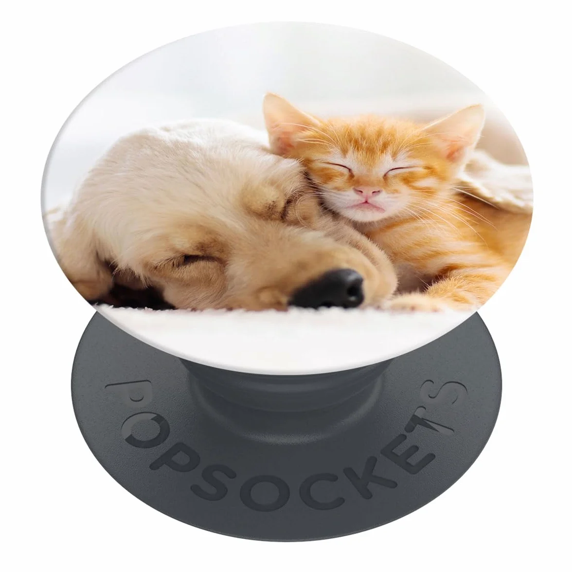 PopSockets PopGrip wysuwany uchwyt na palec Basic Cat & Dog do smartfonów i tabletów