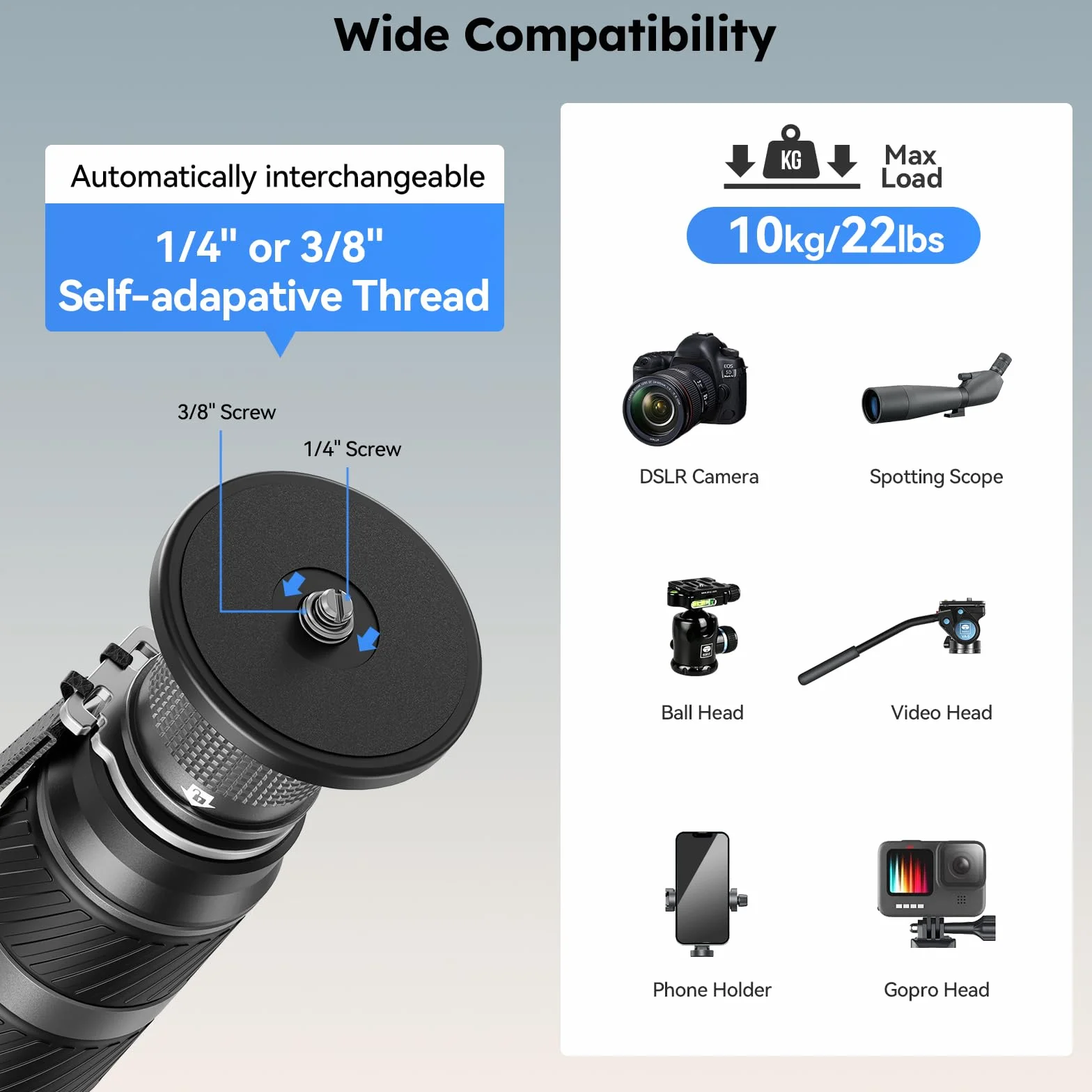 SIRUI Monopod z włókna węglowego 165 cm z pedałem, szybki monopod podróżny