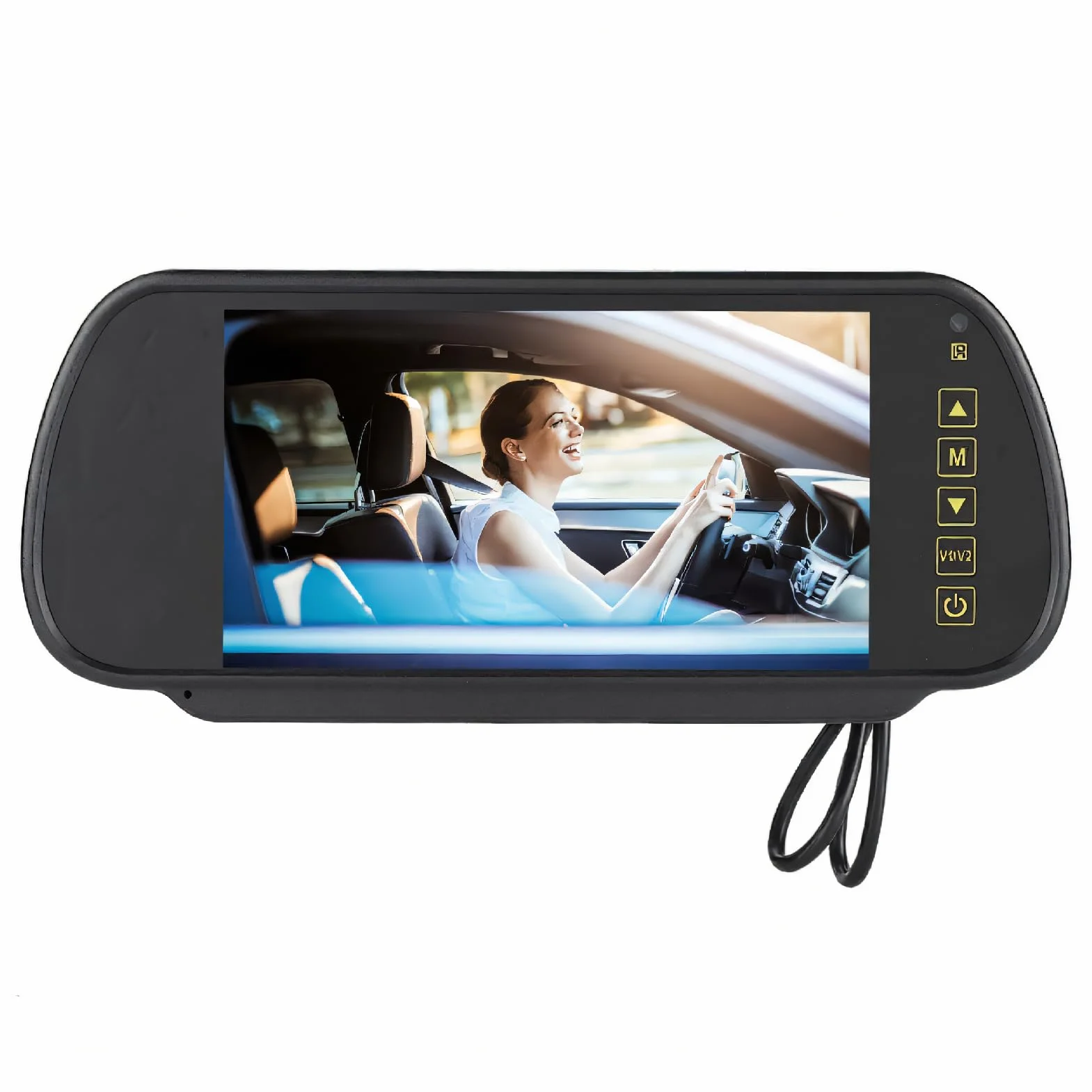 Wendry Wyświetlacz samochodowy LCD, interfejs wideo Av1, interfejs wideo AV2, regulacja szerokiego napięcia, ochrona przed zwarciem do lusterka wstecznego 7-calowego do samochodu z monitorem tylnym