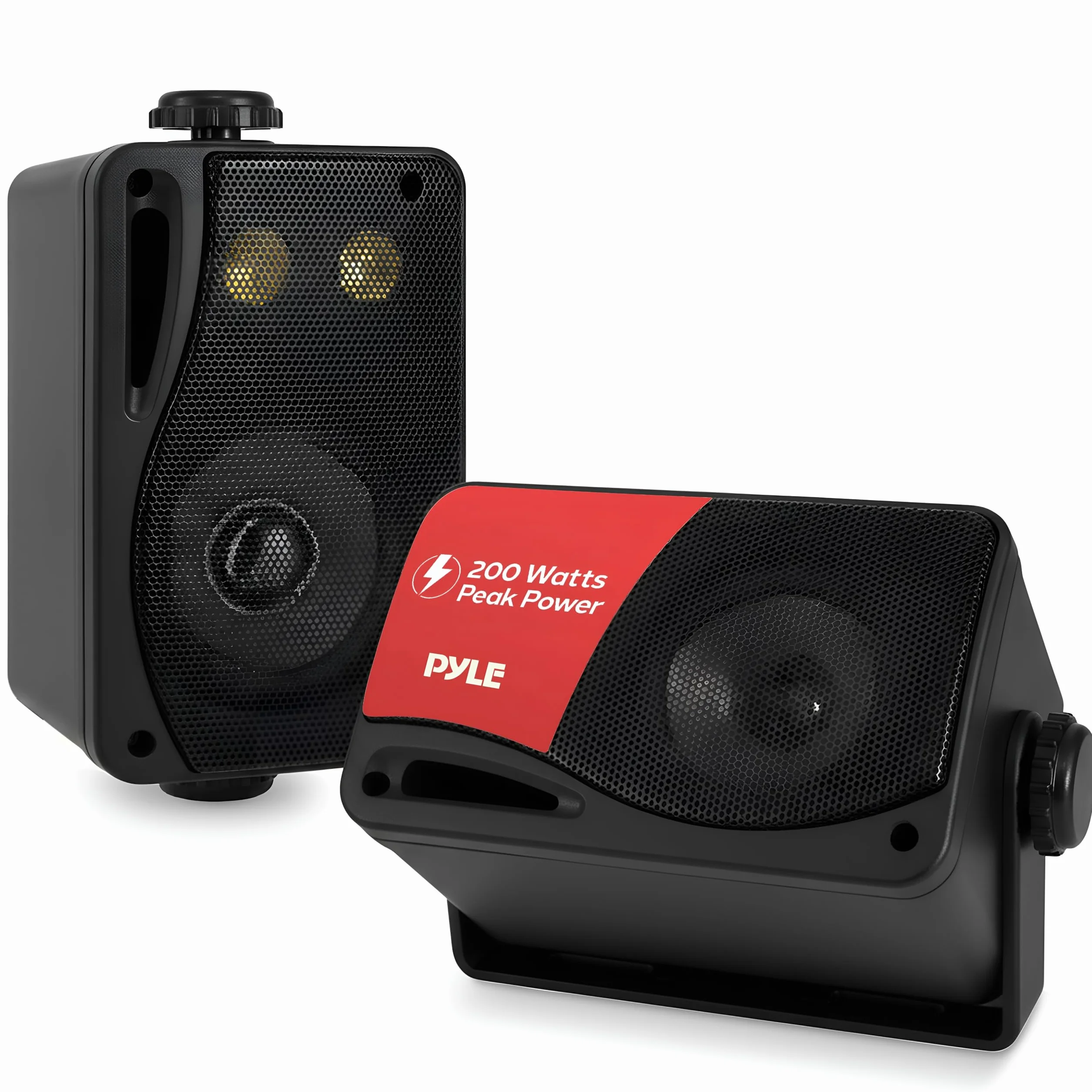 Pyle Wodoszczelny głośnik 3,5-calowy 200 W 3-drożny mini box