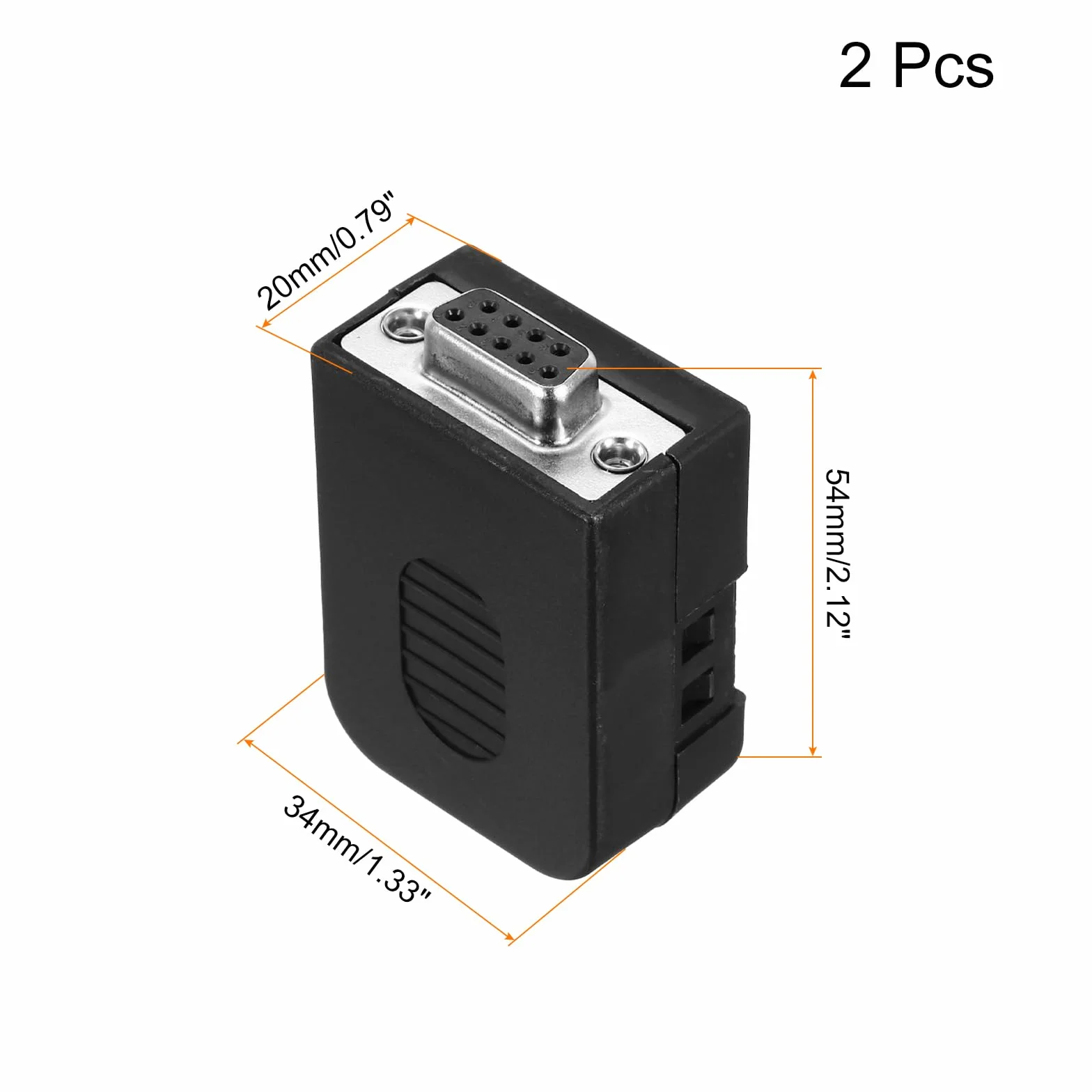 QUARKZMAN DB9 D-Sub Breakout Board 9 pinów 2 porty żeńskie bez lutowania adapter blok zacisków 2 sztuki