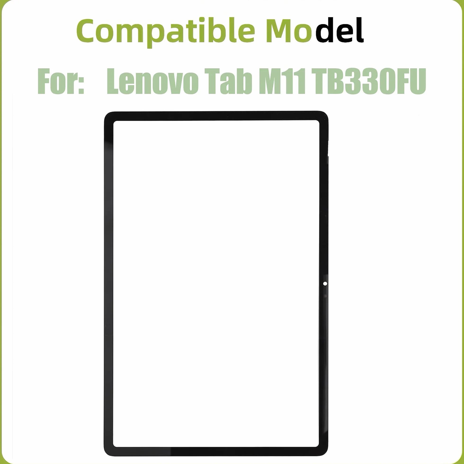 Zestaw naprawczy przedniego szkła wyświetlacza do Lenovo Tab M11 TB330FU 11,0 cali z klejem OCA i zestawem narzędzi