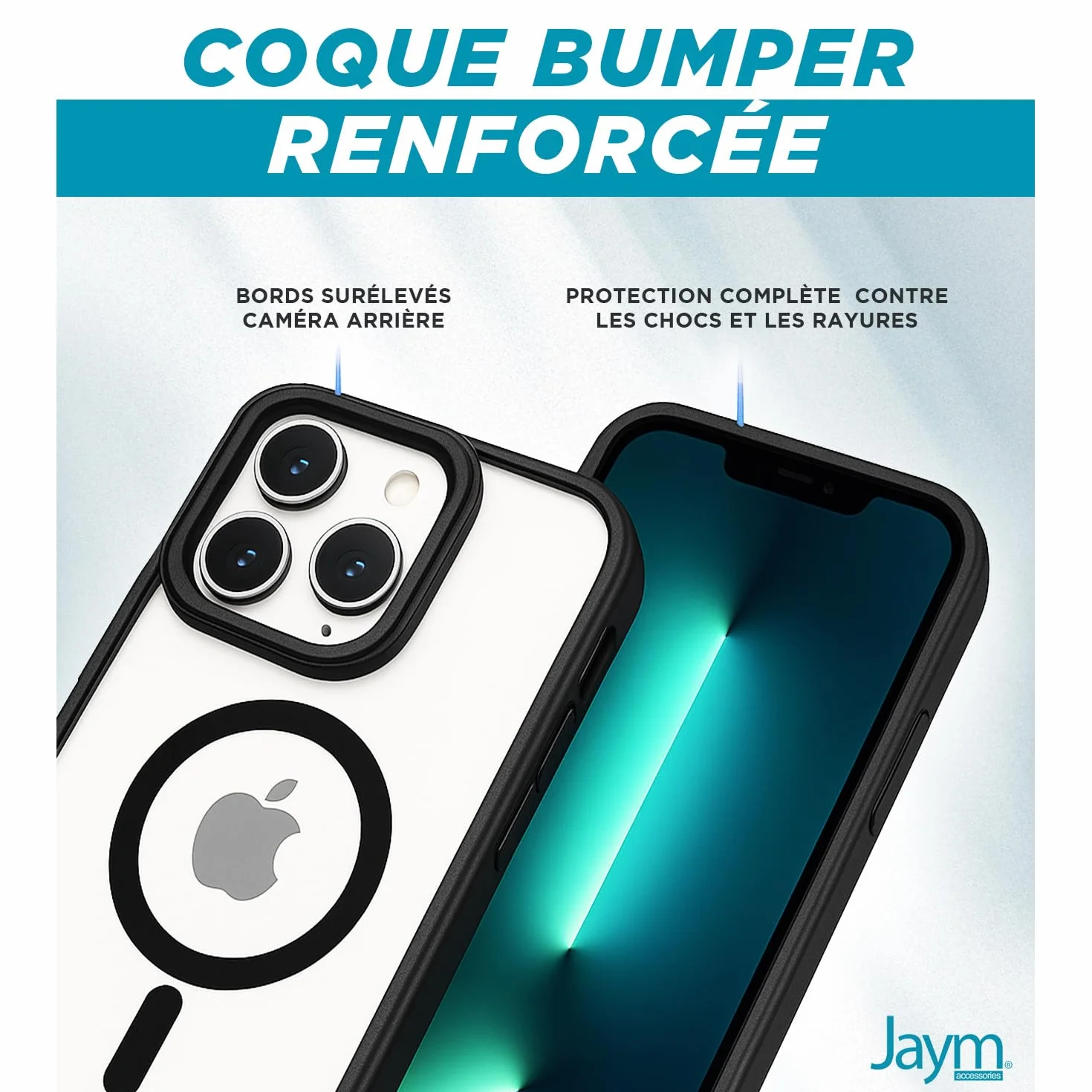 JAYM Etui na zderzak Magsafe iPhone 16 Pro Max czarne