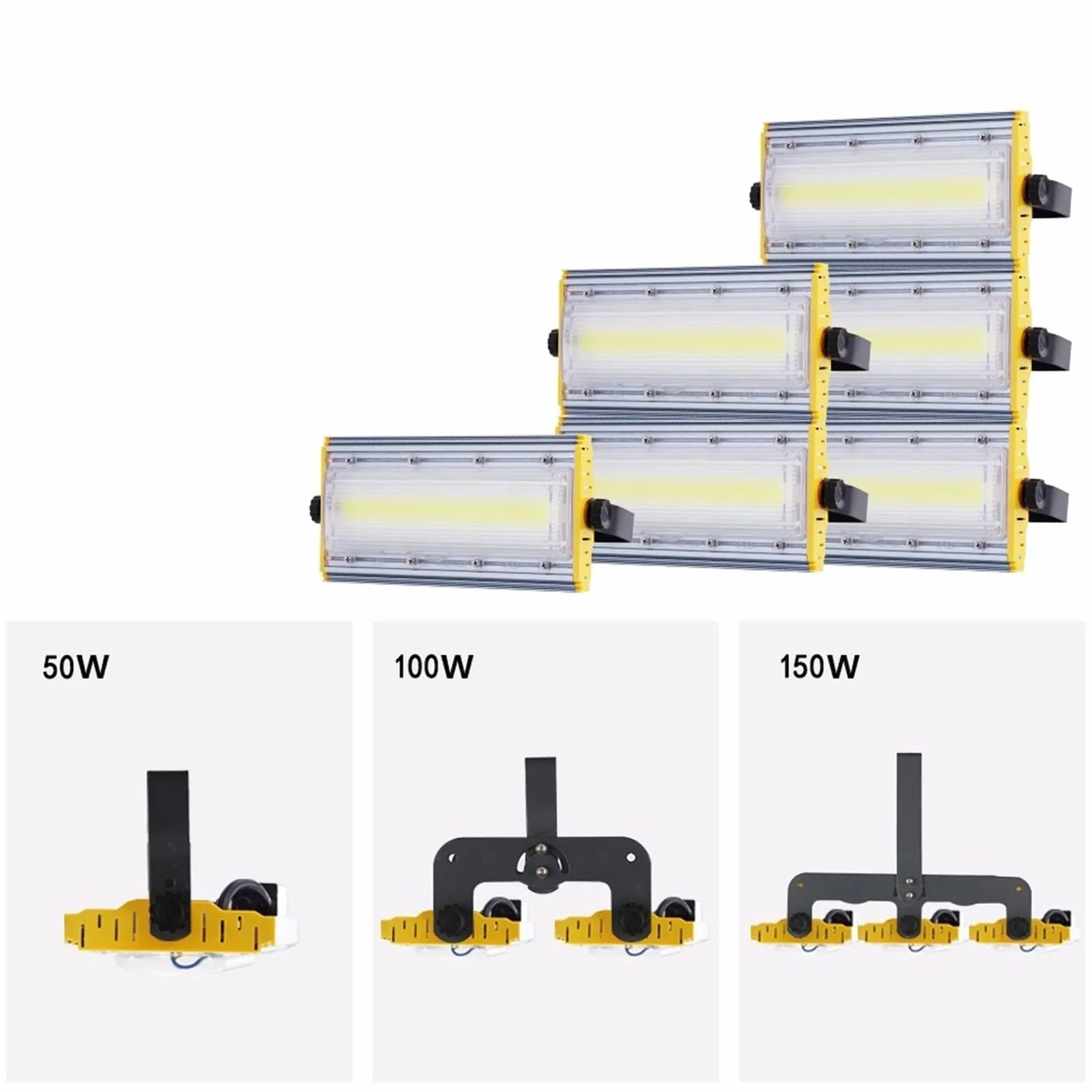 lampy solarne do użytku na zewnątrz, Reflektory Zewnętrzne Światło powodziowe zewnętrzne ogrodowe punktowe LED, Rozmiar: lampa 150W(Warm White,50W)