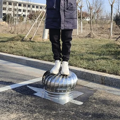 Obrotowa osłona kominowa ze stali nierdzewnej, 300 mm, okrągła osłona dachowa, osłona kominka, osłona przeciwdeszczowa do domów, fabryk, strychów i gospodarstw, ochrona przed warunkami atmosferycznymi