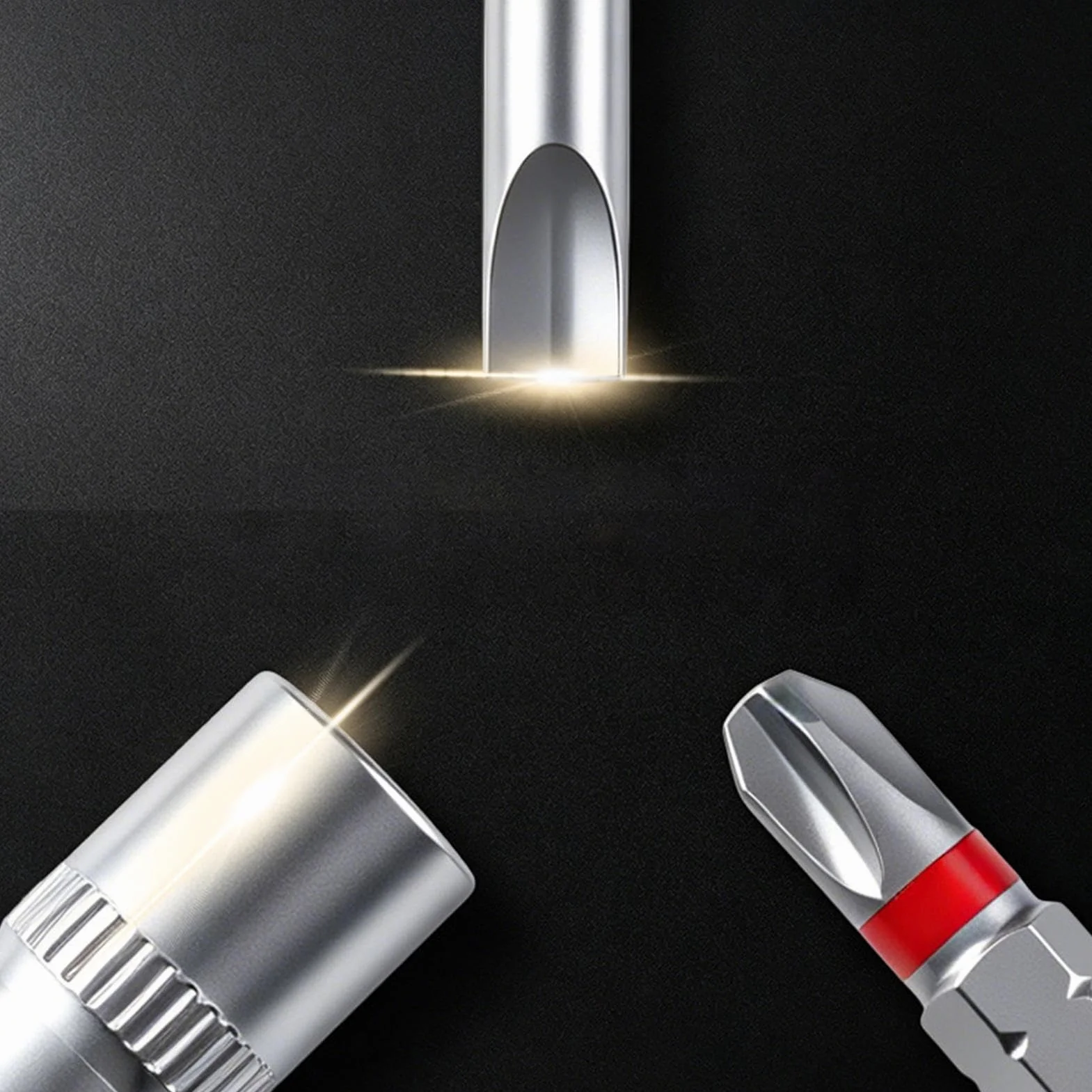 Komplet magnetycznych wkrętaków z grzechotką Z Uchwytem T Wielobitowy 54 W | Magnetyczny zestaw śrubokrętów Do Elektroniki, Projektów DIY, AGD, Mebli, Rowerów,