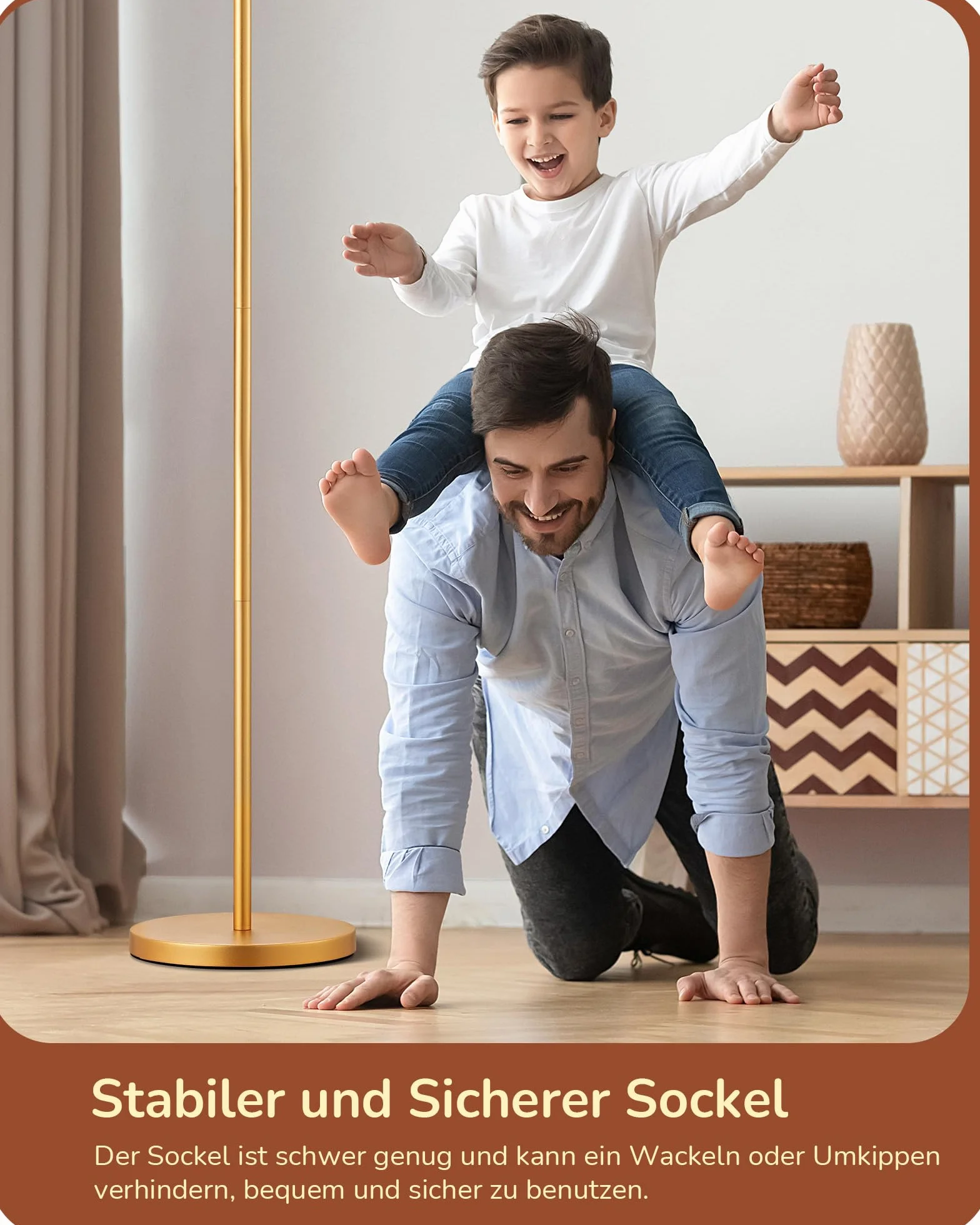 EDISHINE Lampa Stojąca Do Salonu, 161 Cm, Lampa Łukowa Z Regulowanym Beżowym Abażurem Lnianym I Przełącznikiem Nożnym, Z Żarówką LED E27, Lampa Do Czytania Do Sypialni, Nowoczesna Lampa Stojąca