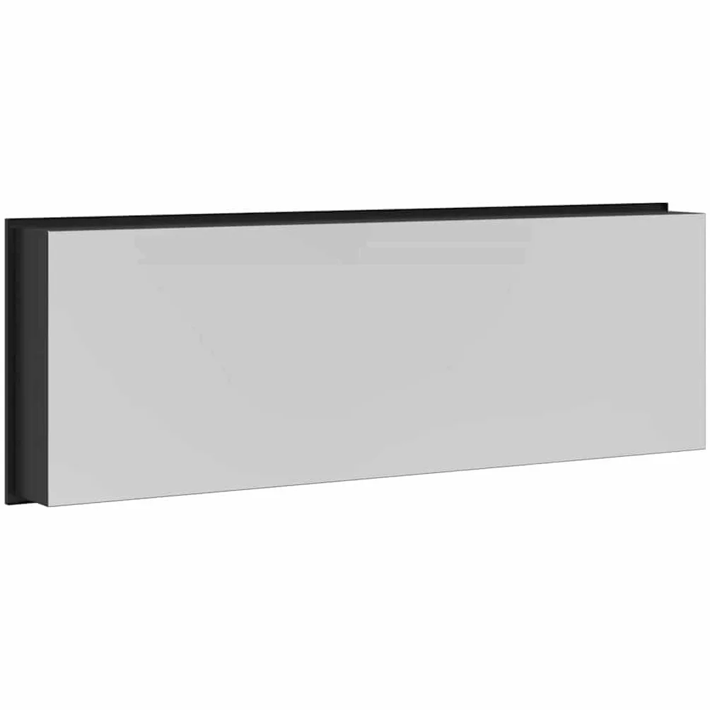 Aneks prysznicowy czarny, ze stali nierdzewnej, 90 x 30 x 9,5 cm, z ochroną przed pryskaniem, drzwi wnękowe, kabina prysznicowa, ścianka prysznicowa Walk In Shower Wchodząca ściana boczna do łazienki
